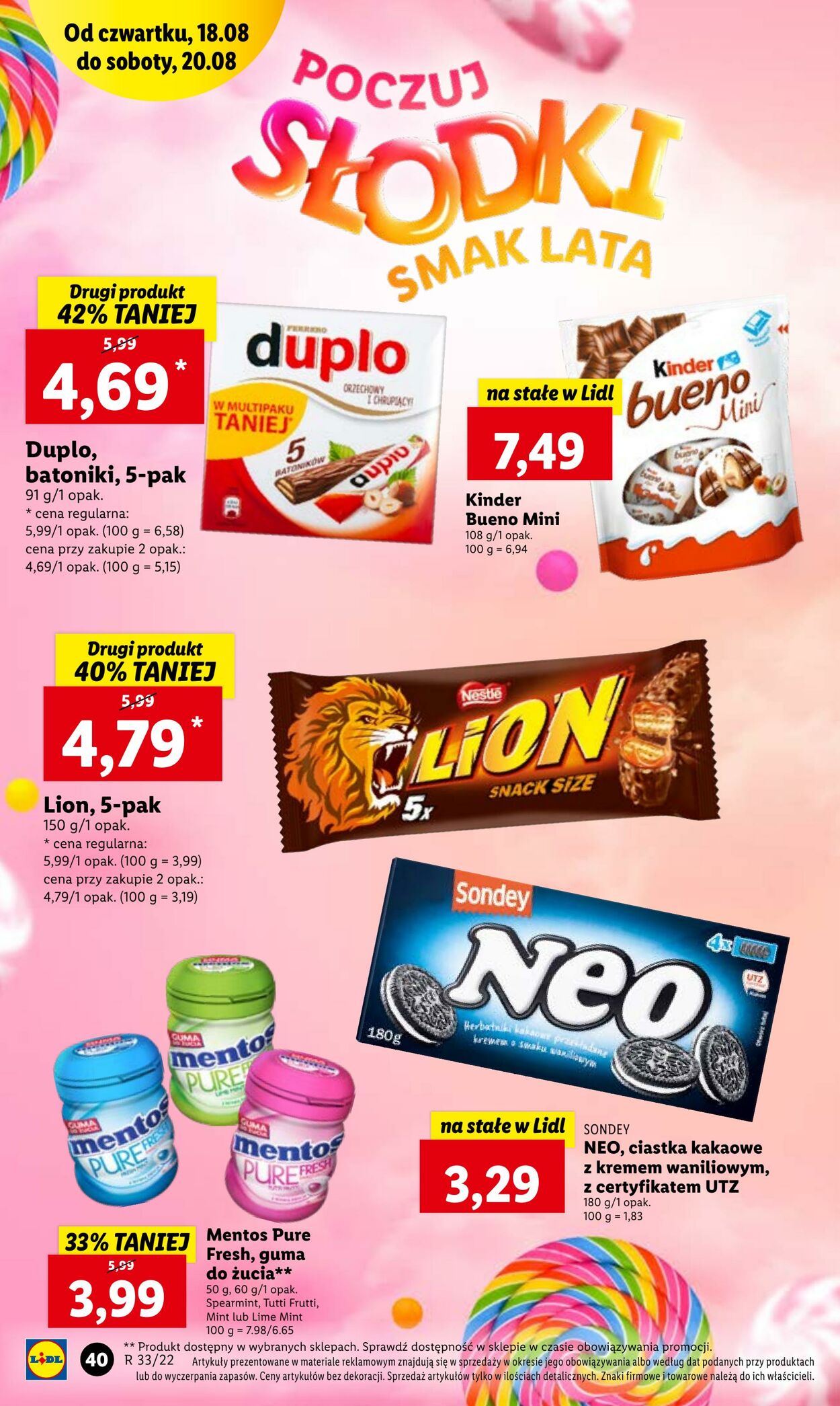 Gazetka Lidl 18.08.2022 - 20.08.2022