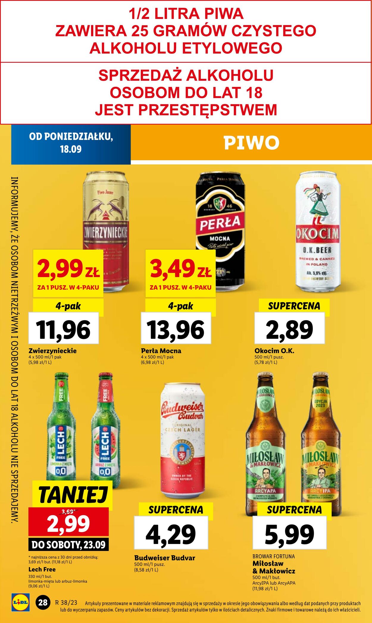 Gazetka Lidl 18.09.2023 - 20.09.2023