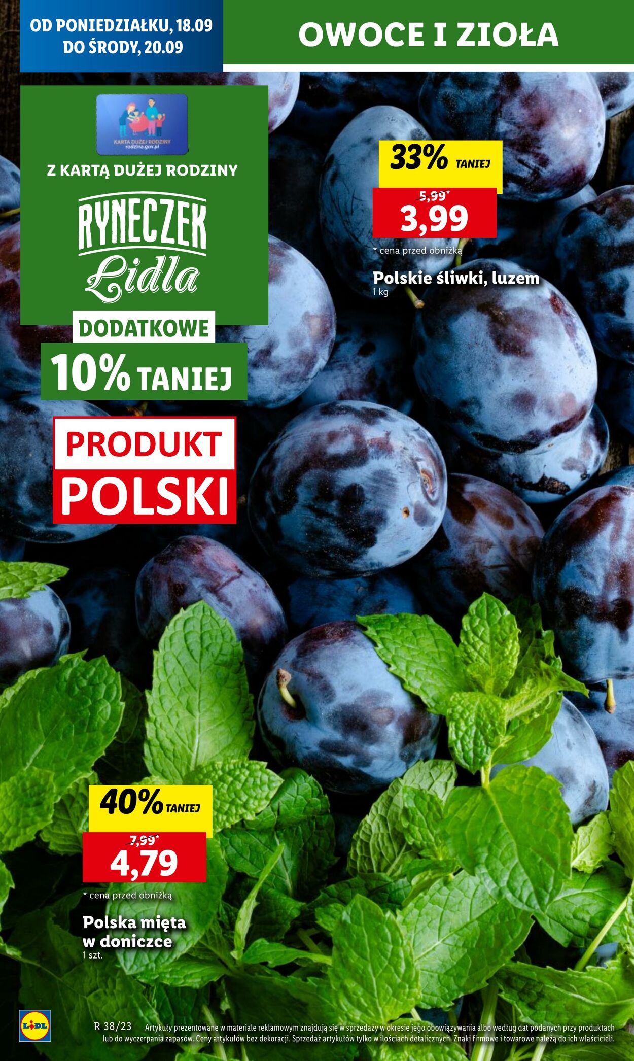 Gazetka Lidl 18.09.2023 - 20.09.2023