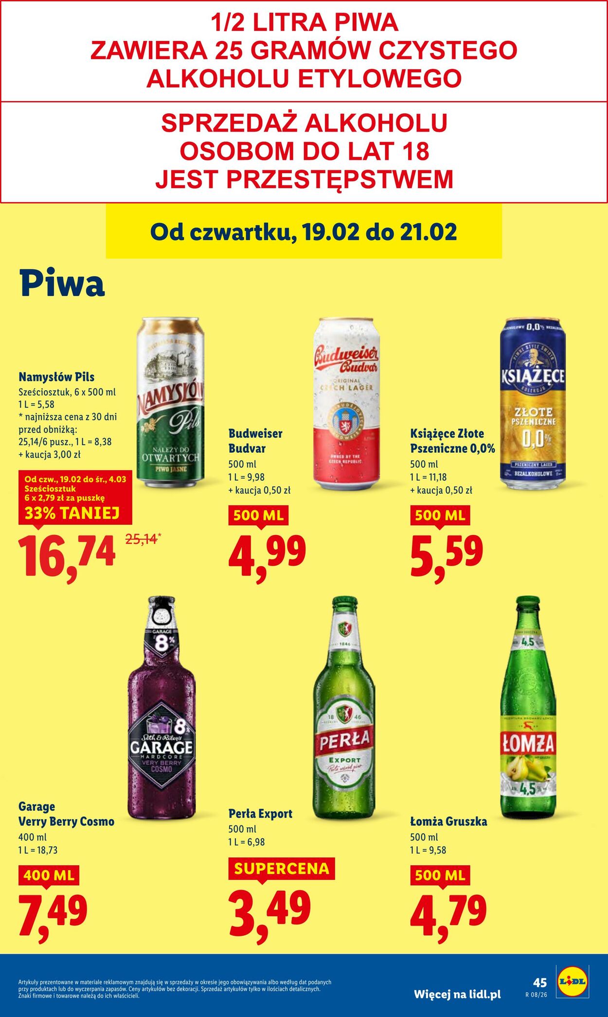 Gazetka Lidl 19.02.2026 - 21.02.2026