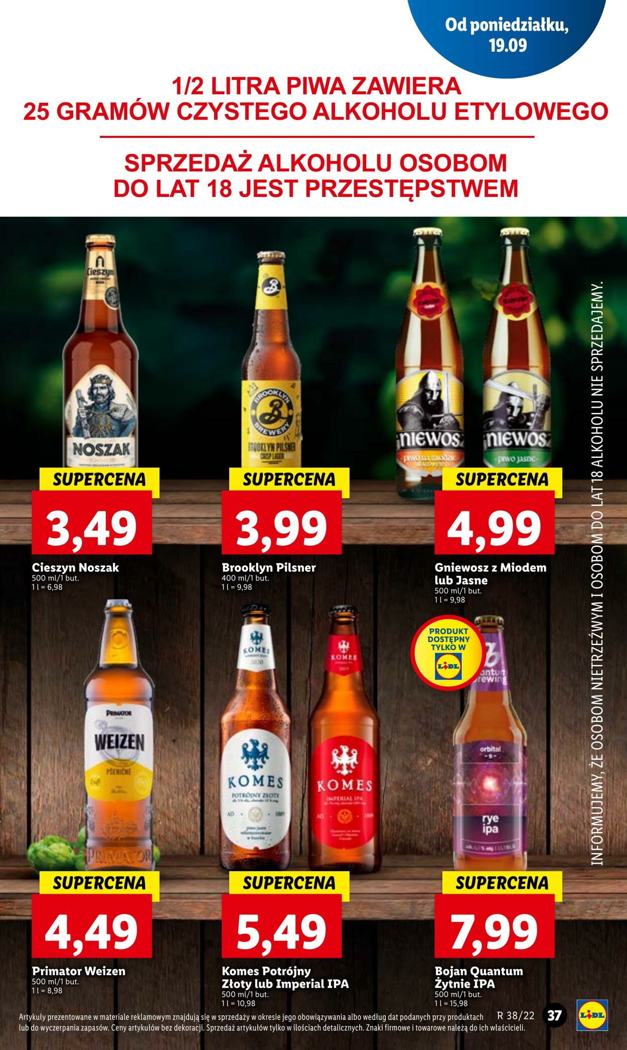 Gazetka Lidl 19.09.2022 - 21.09.2022