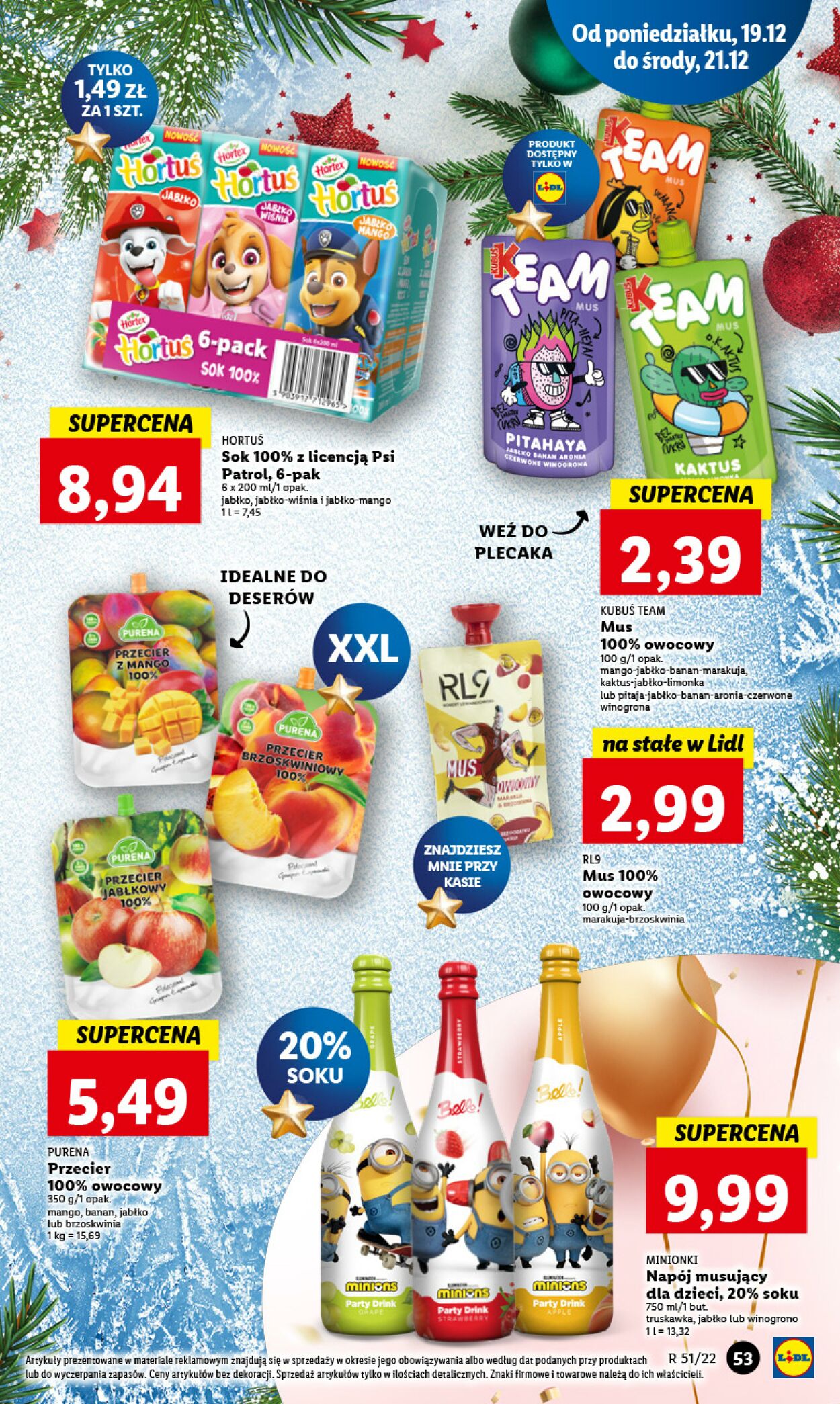 Gazetka Lidl 19.12.2022 - 21.12.2022