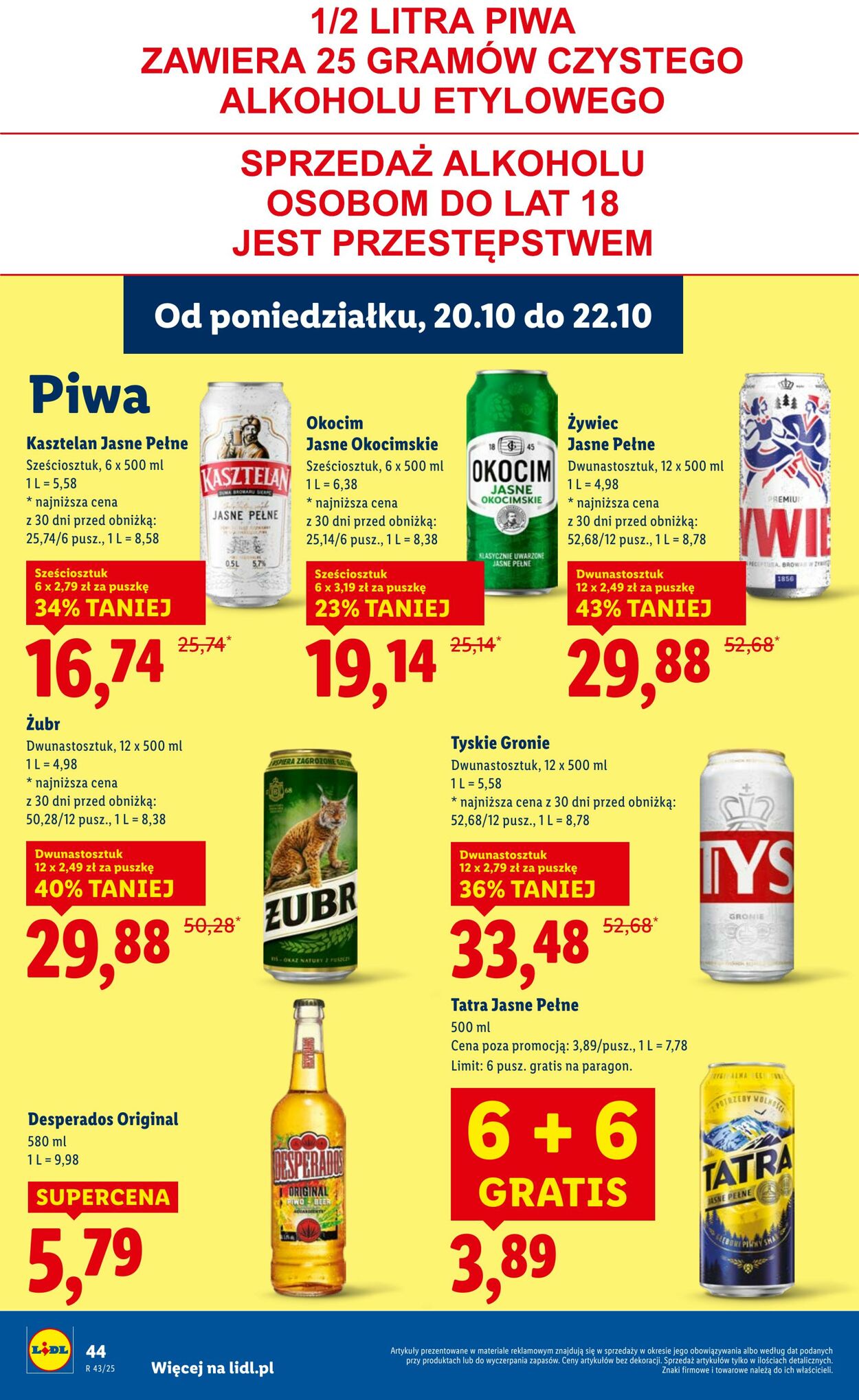 Gazetka Lidl 20.10.2025 - 22.10.2025