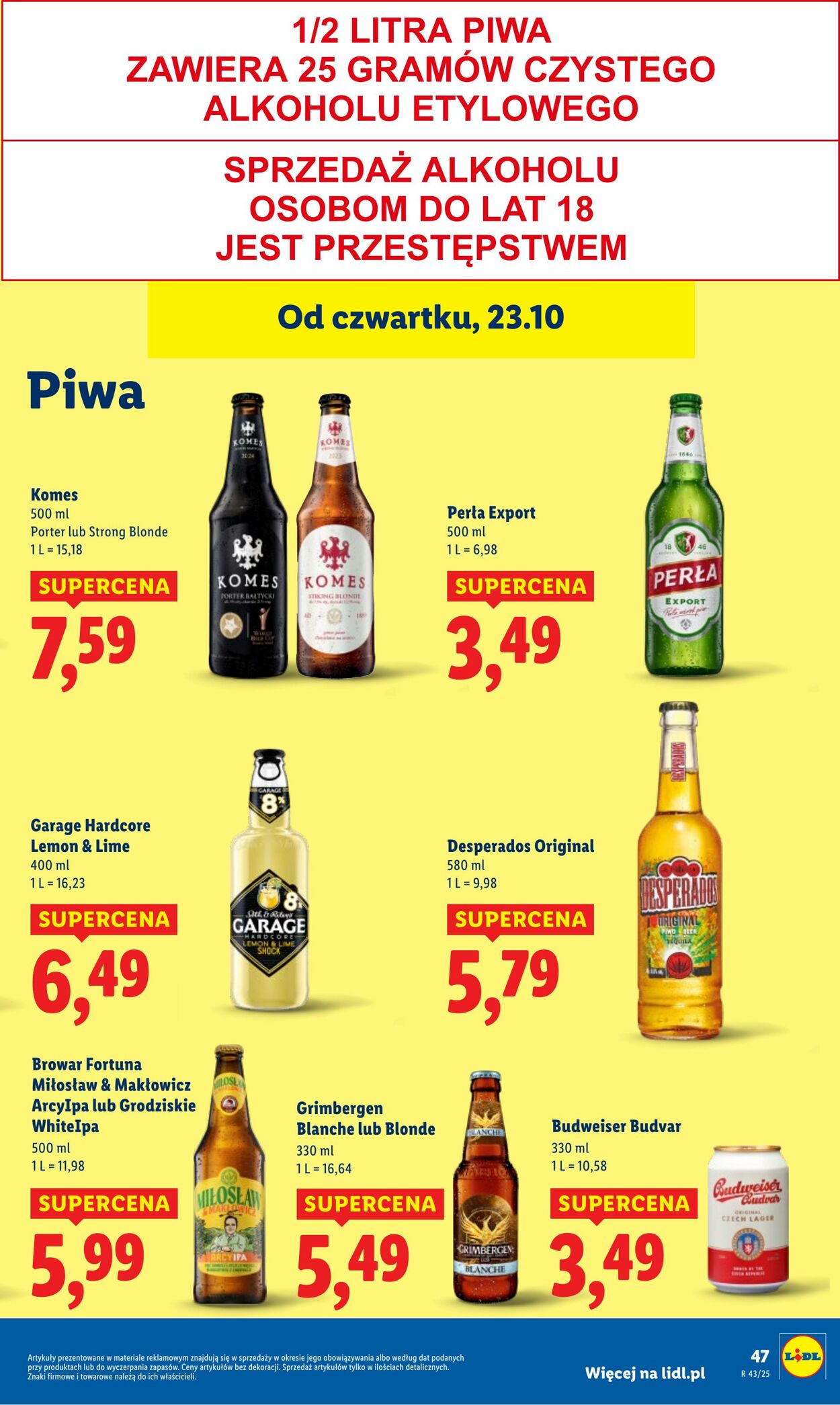 Gazetka Lidl 23.10.2025 - 25.10.2025