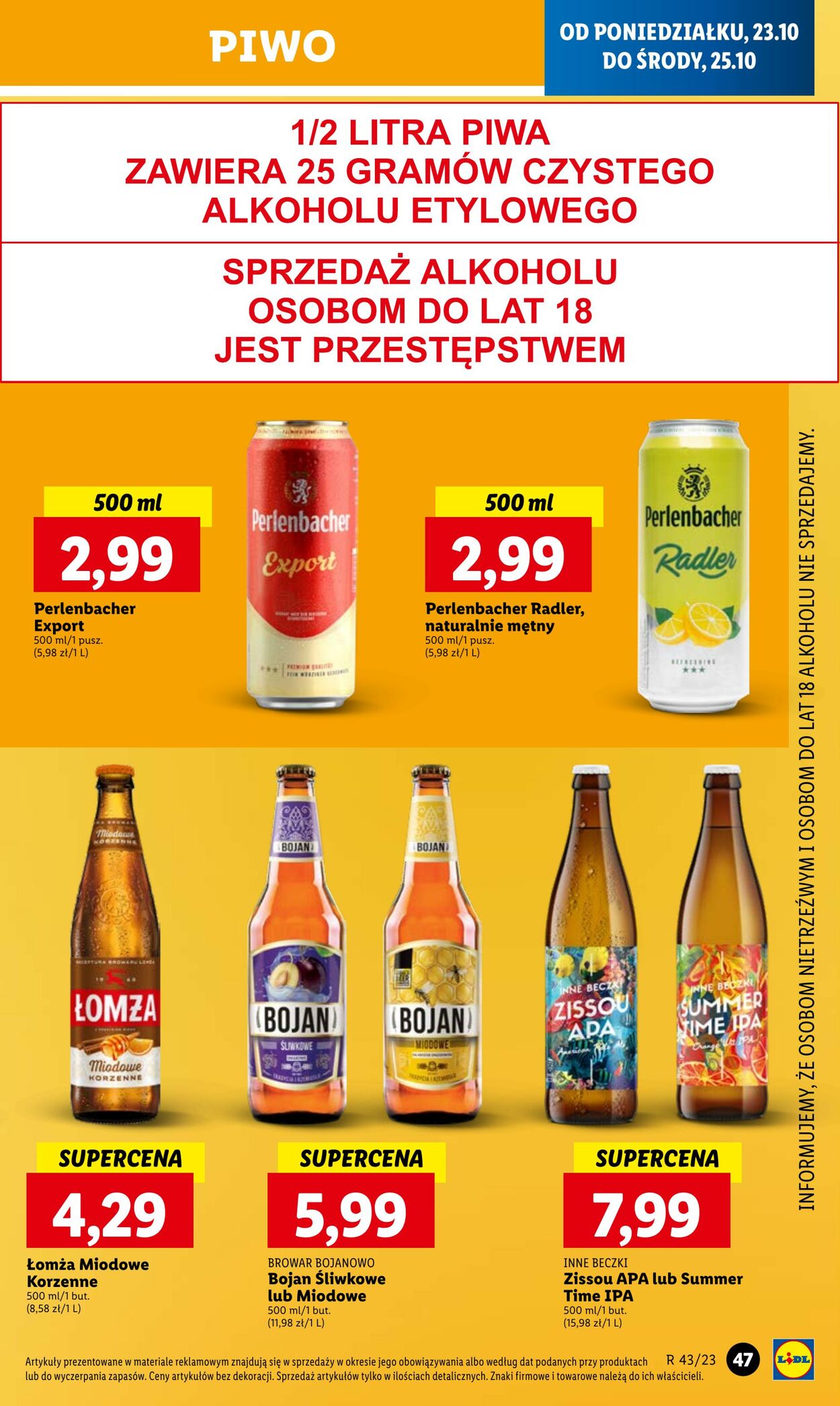 Gazetka Lidl 23.10.2023 - 25.10.2023