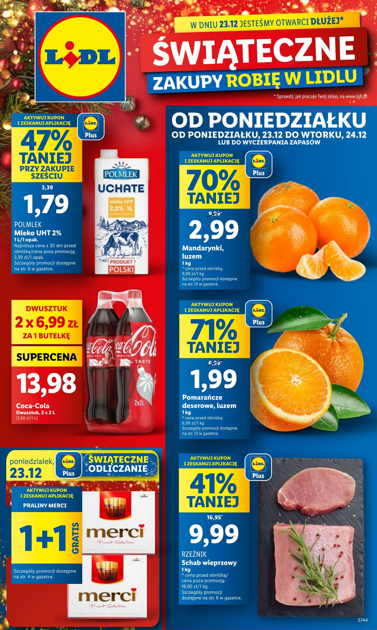 Gazetka Lidl - OFERTA WAŻNA OD 23.12 DO 24.12 23 gru, 2024 - 24 gru, 2024