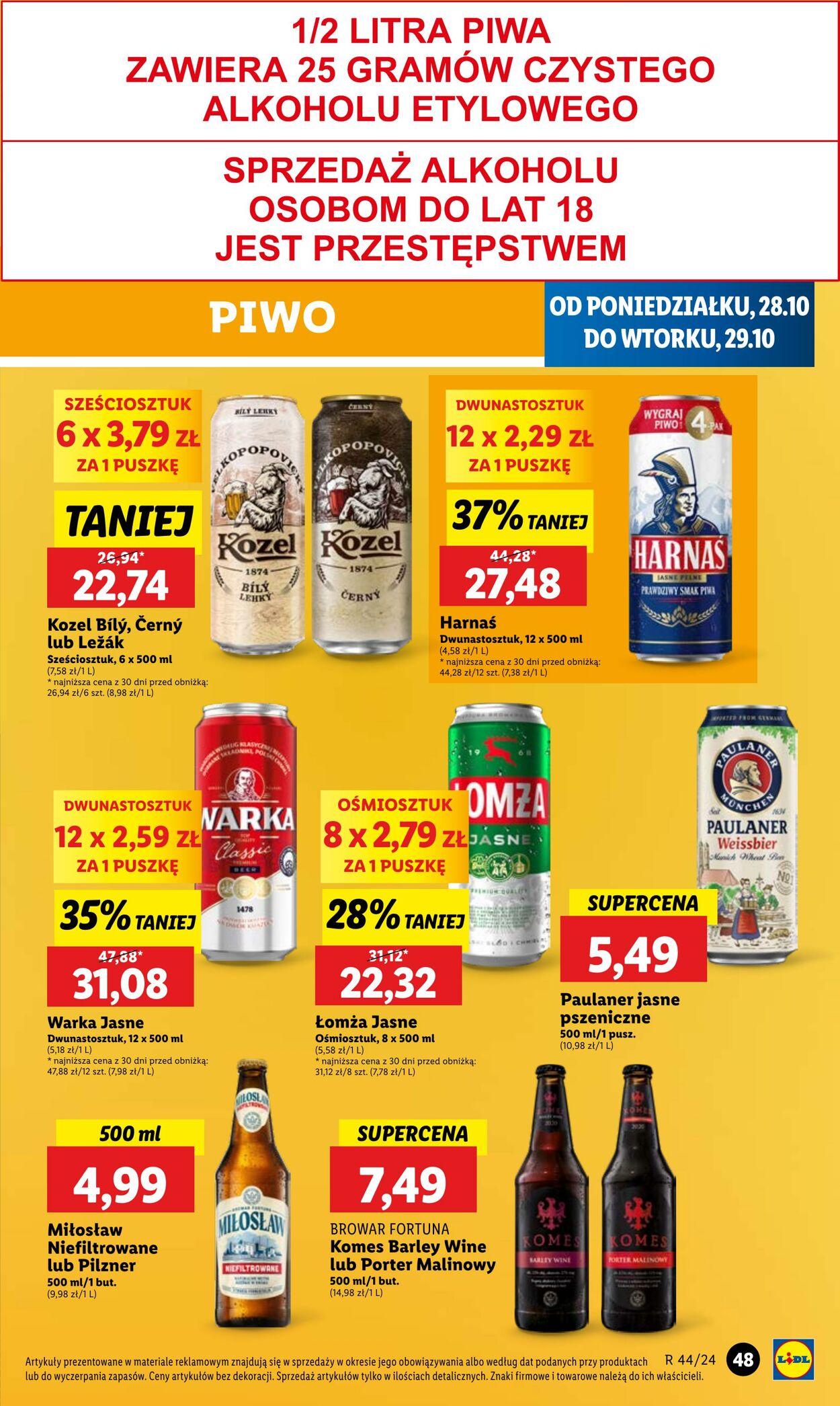 Gazetka Lidl 28.10.2024 - 29.10.2024