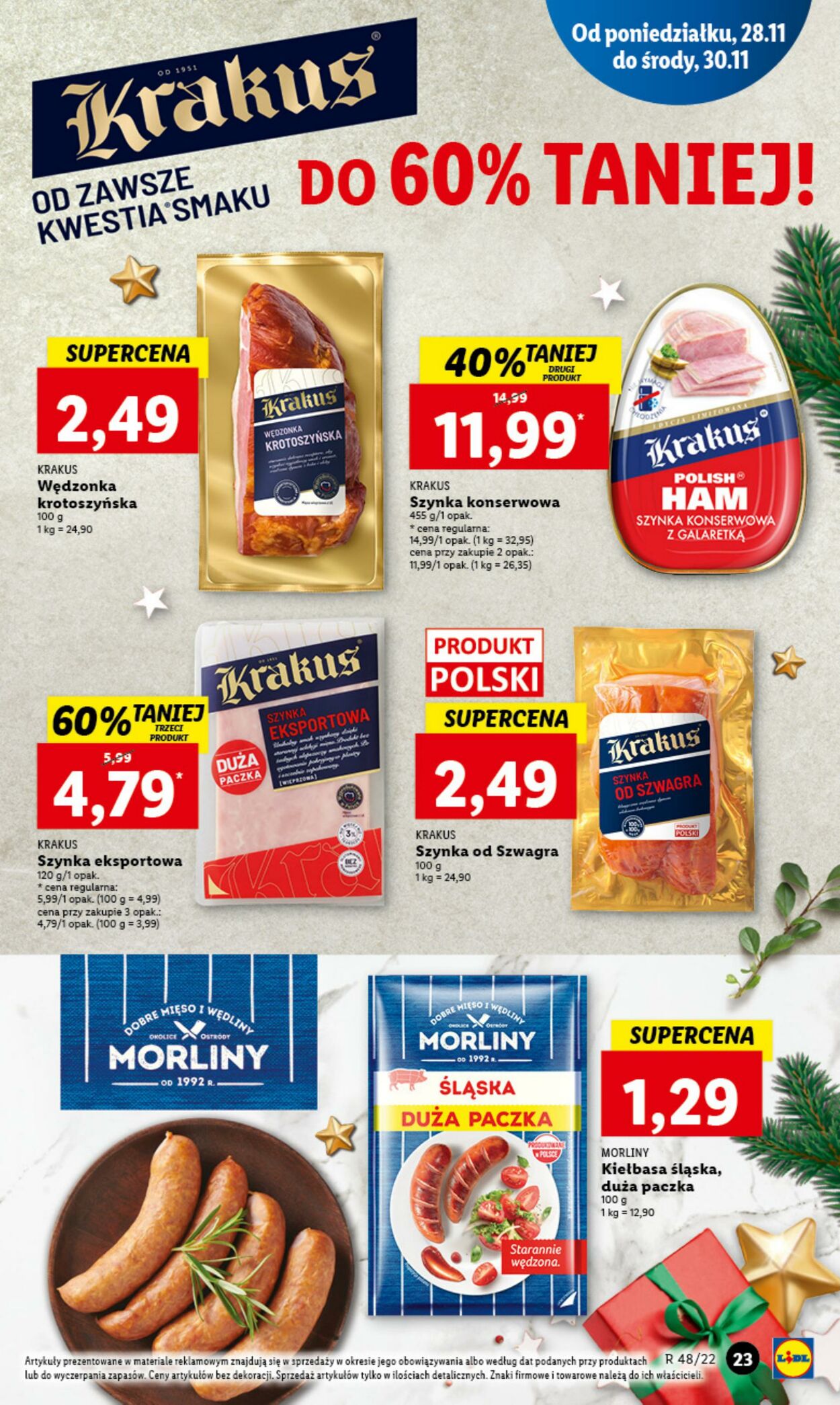 Gazetka Lidl 28.11.2022 - 30.11.2022