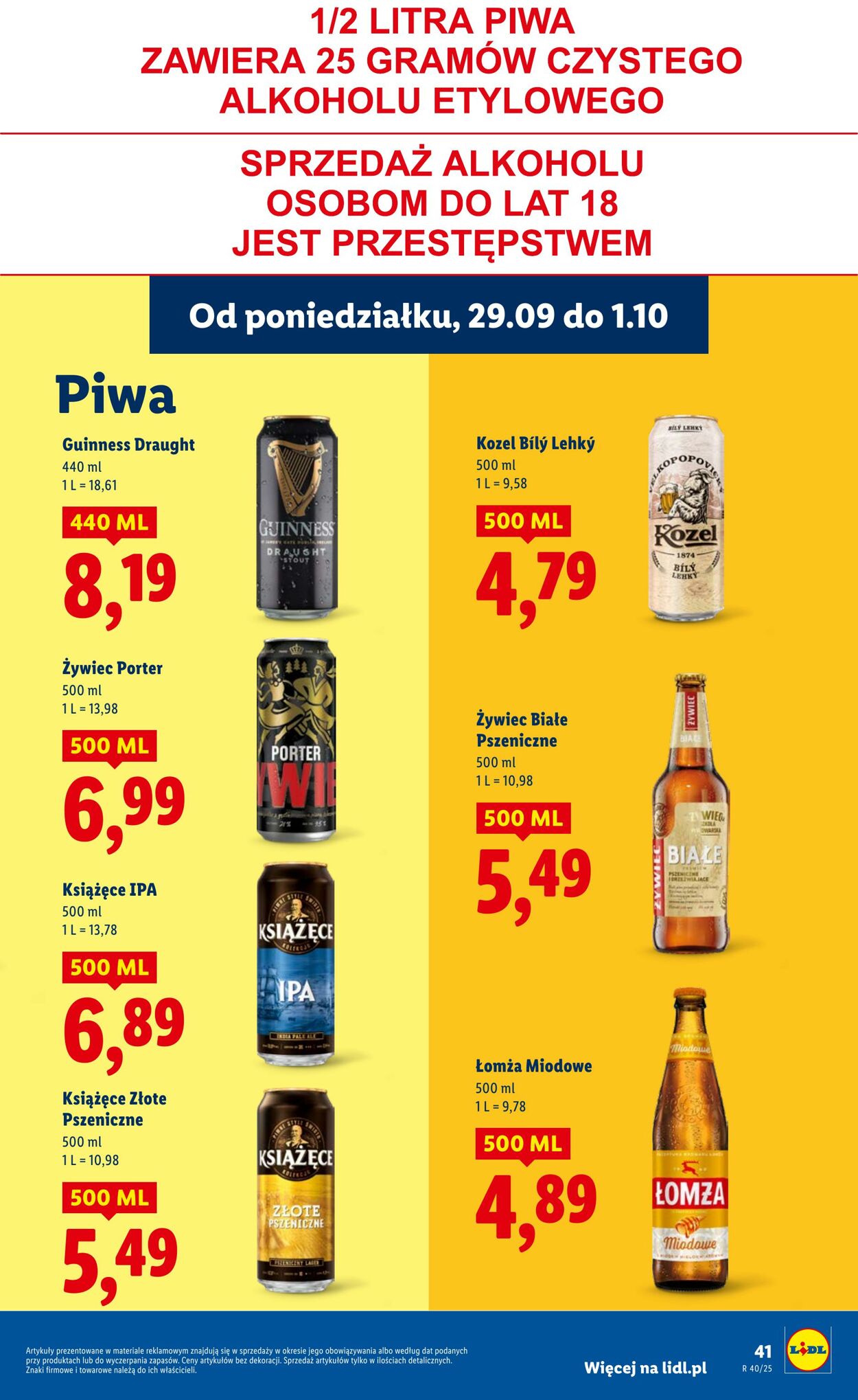 Gazetka Lidl 29.09.2025 - 01.10.2025