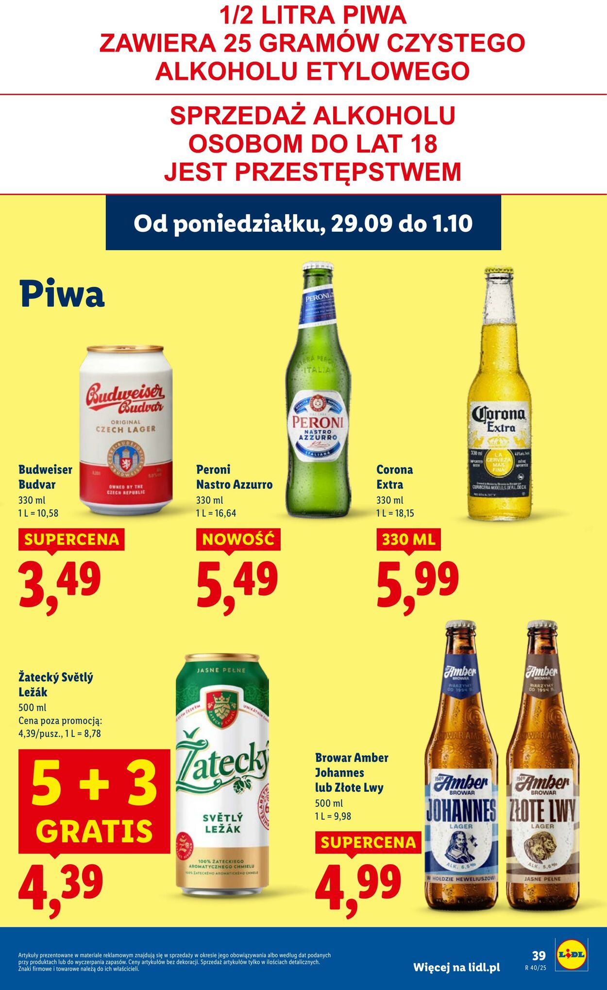 Gazetka Lidl 29.09.2025 - 01.10.2025