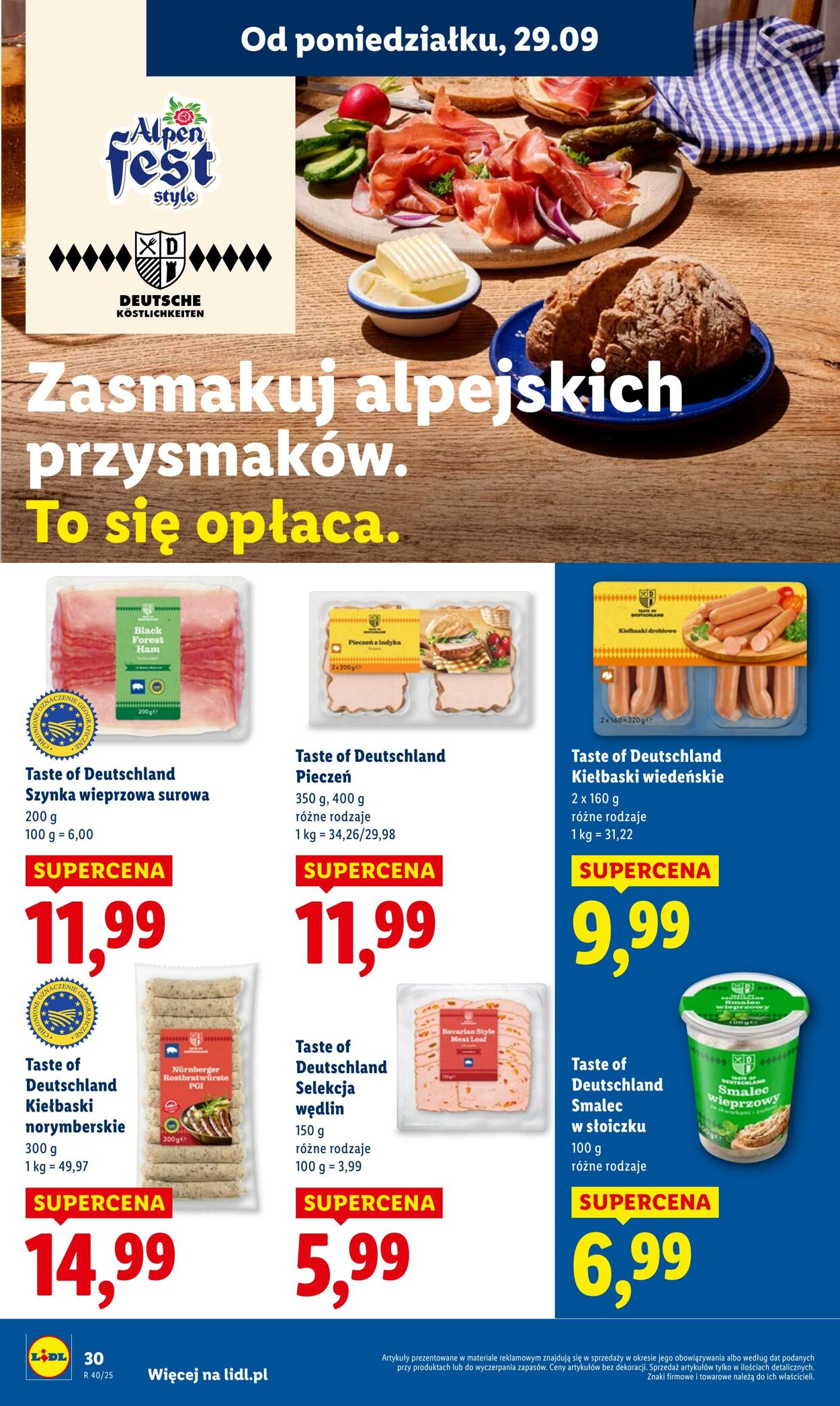 Gazetka Lidl 29.09.2025 - 01.10.2025