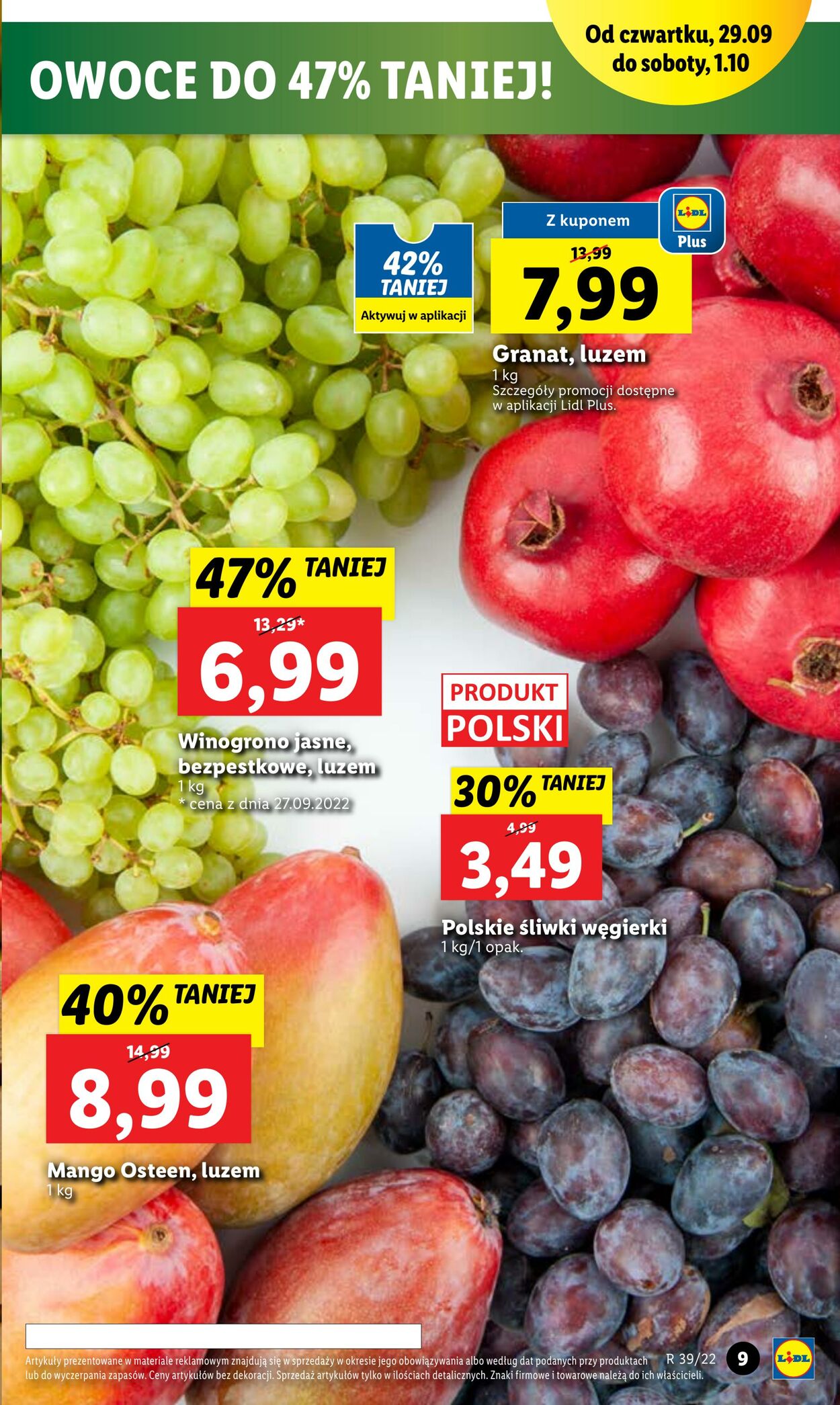 Gazetka Lidl 29.09.2022 - 01.10.2022