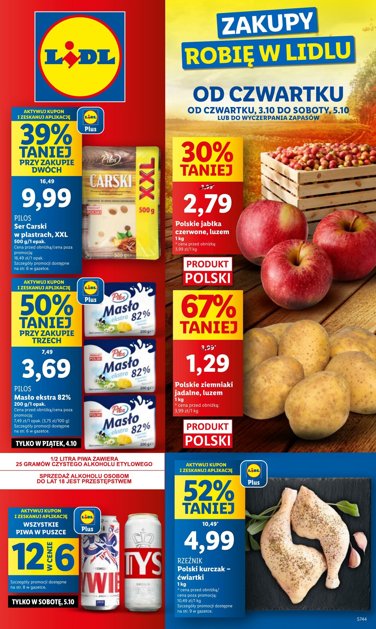 Gazetka Lidl - OFERTA WAŻNA OD 3.10 DO 5.10 3 paź, 2024 - 5 paź, 2024