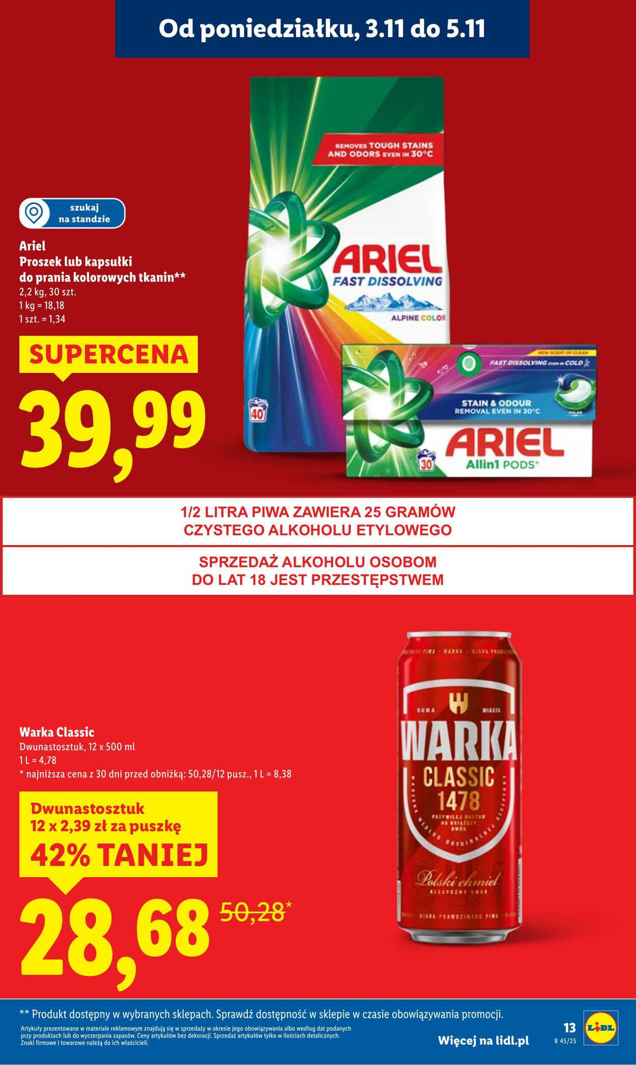 Gazetka Lidl 03.11.2025 - 05.11.2025