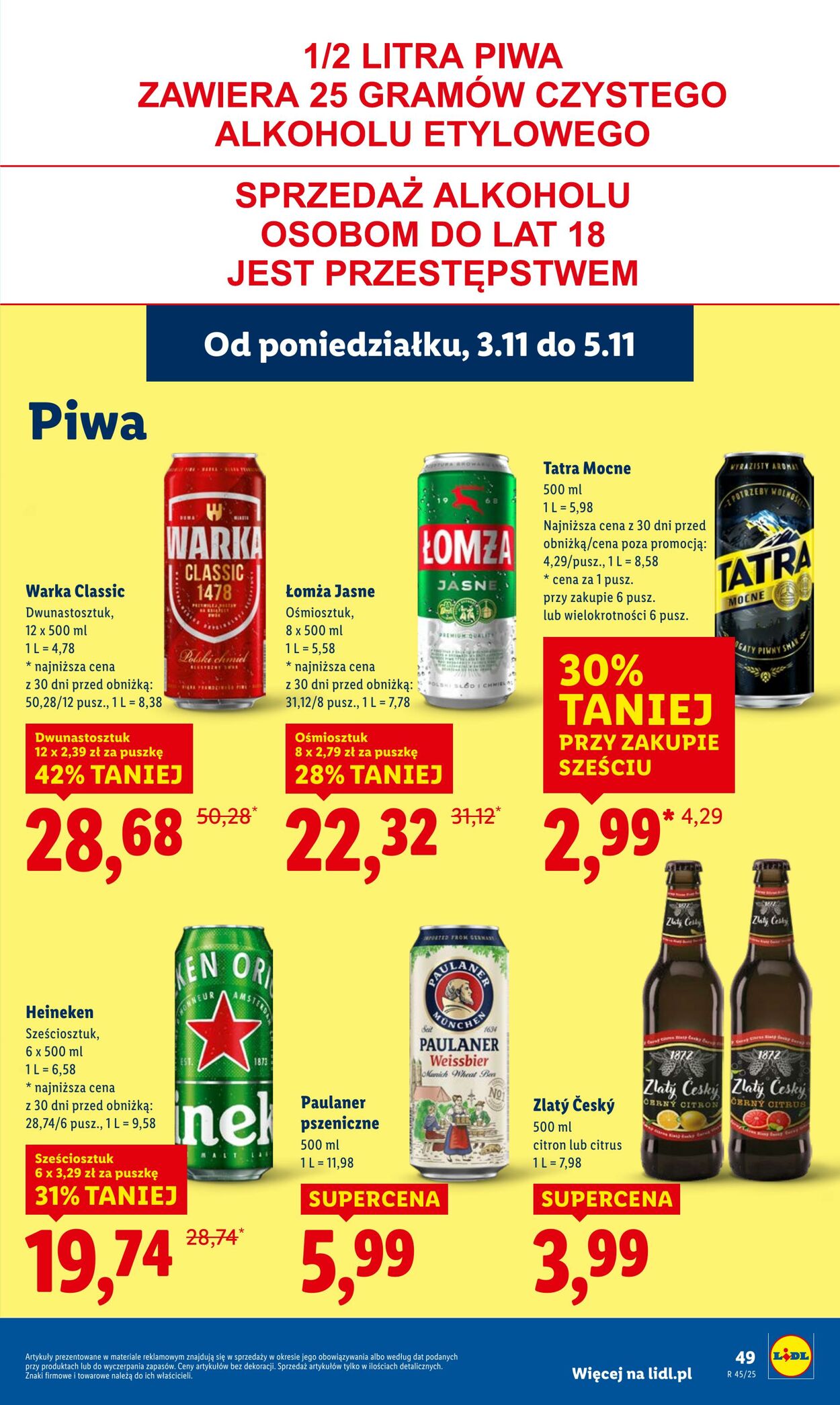 Gazetka Lidl 03.11.2025 - 05.11.2025