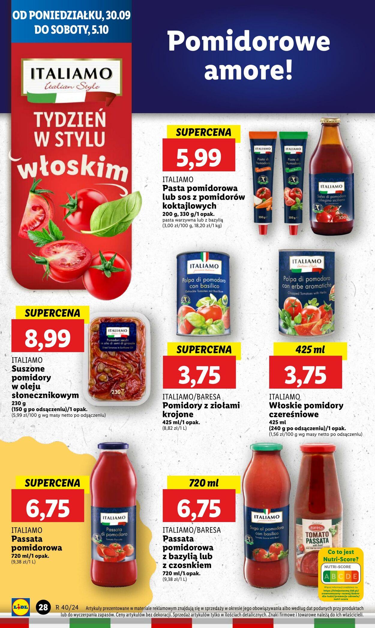 Gazetka Lidl 30.09.2024 - 02.10.2024