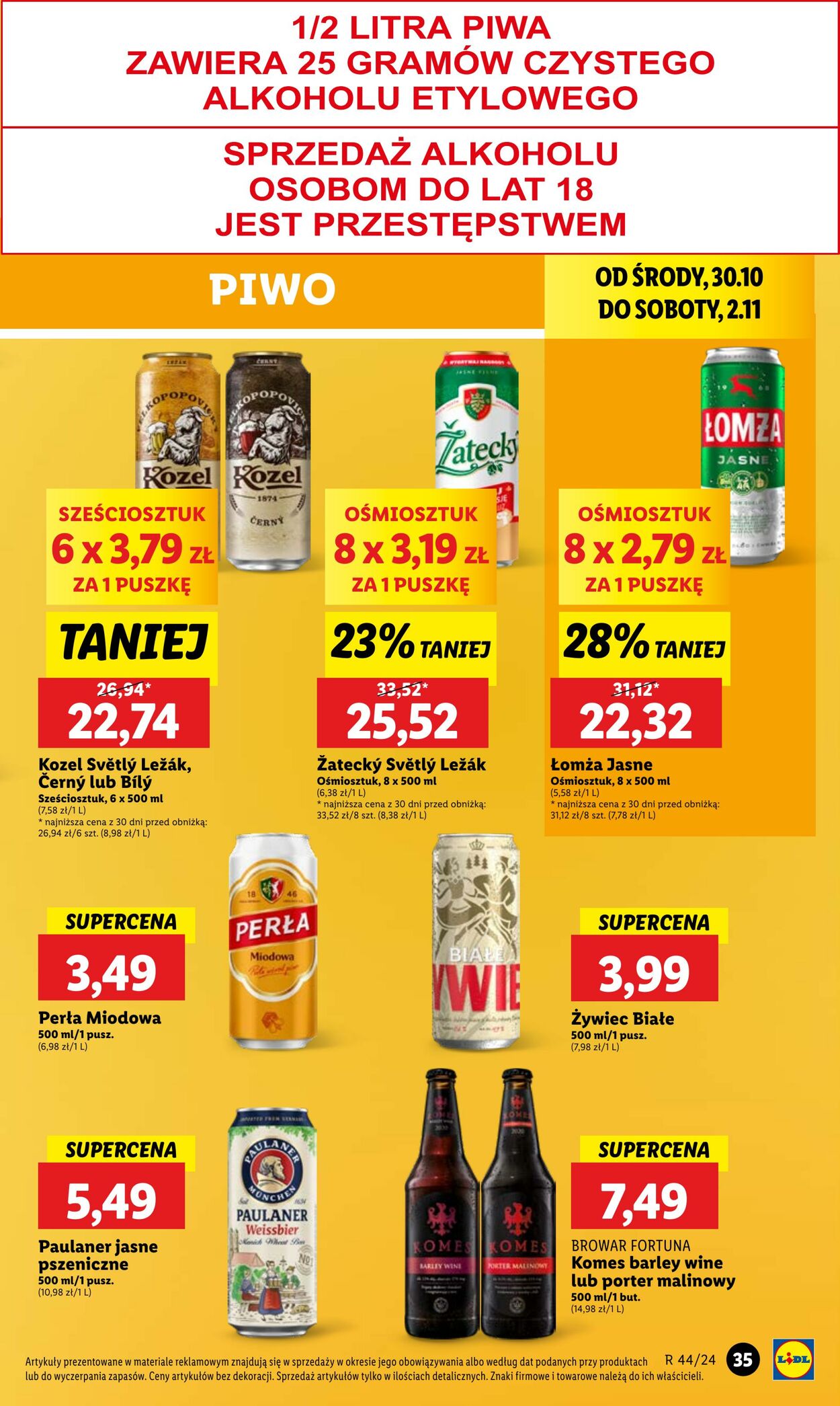 Gazetka Lidl 30.10.2024 - 02.11.2024