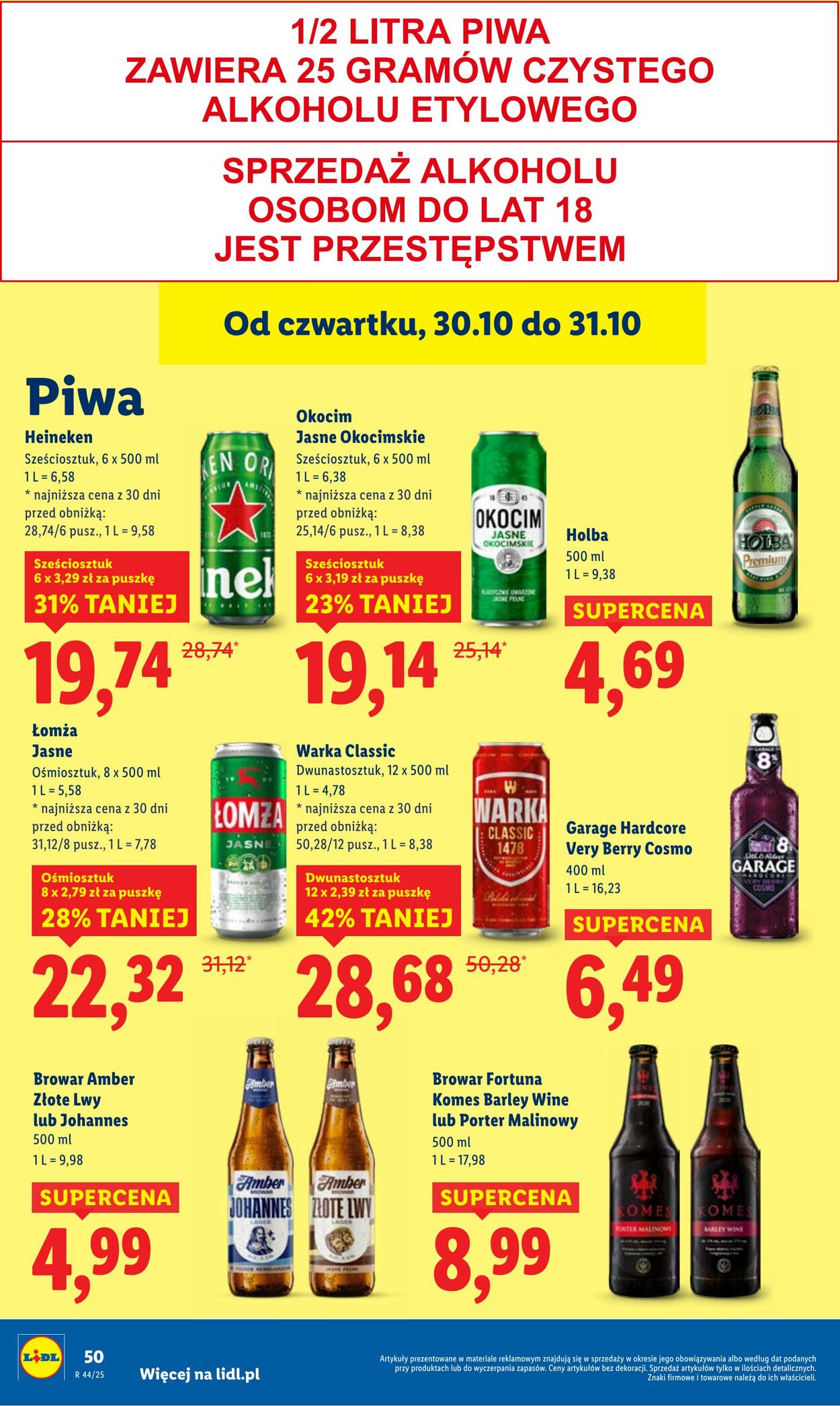 Gazetka Lidl 30.10.2025 - 31.10.2025