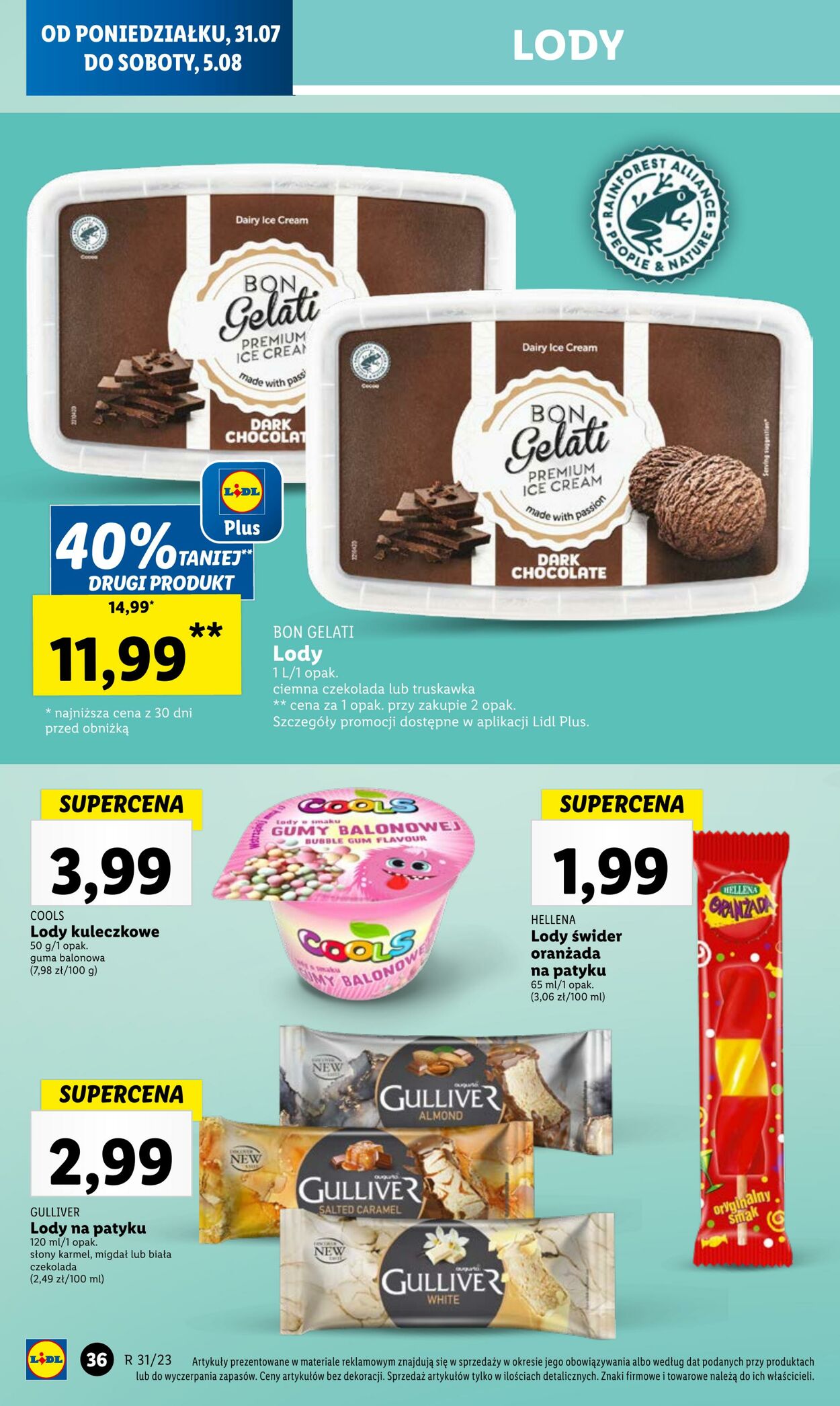 Gazetka Lidl 31.07.2023 - 05.08.2023