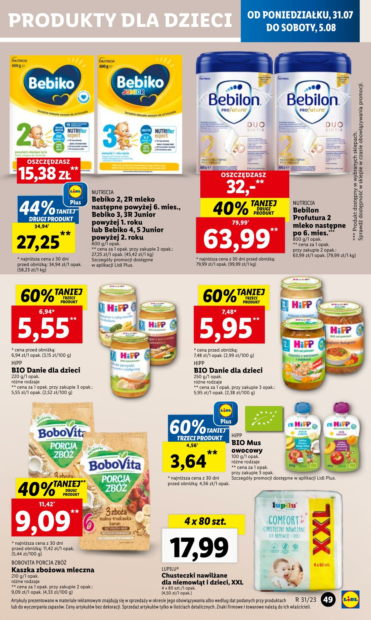 Gazetka Lidl 31.07.2023 - 05.08.2023