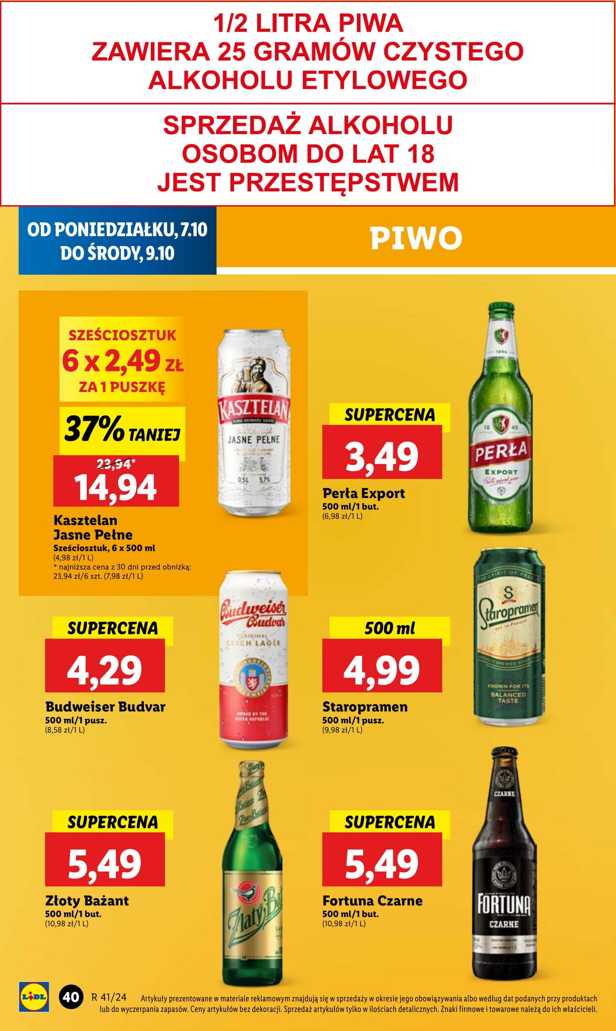 Gazetka Lidl 07.10.2024 - 09.10.2024