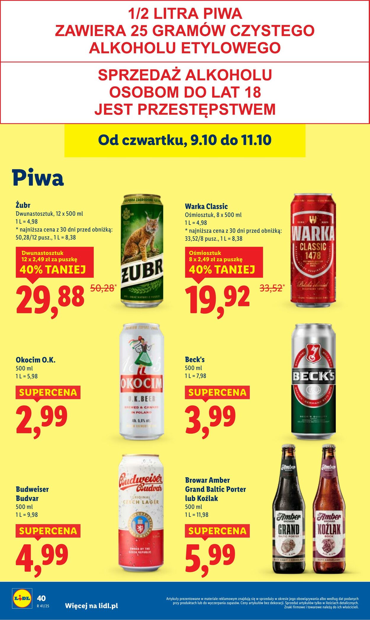 Gazetka Lidl 09.10.2025 - 11.10.2025