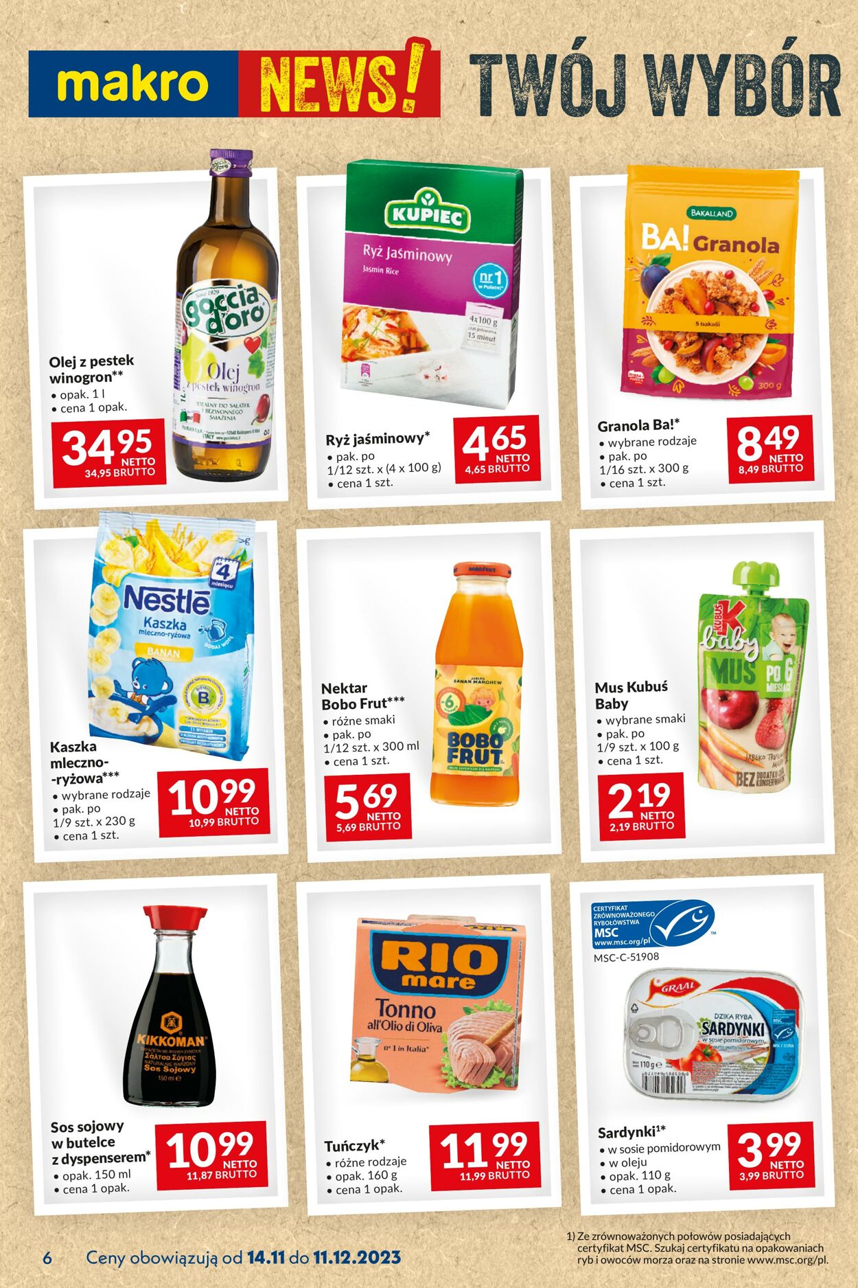 Gazetka Makro 14.11.2023 - 11.12.2023