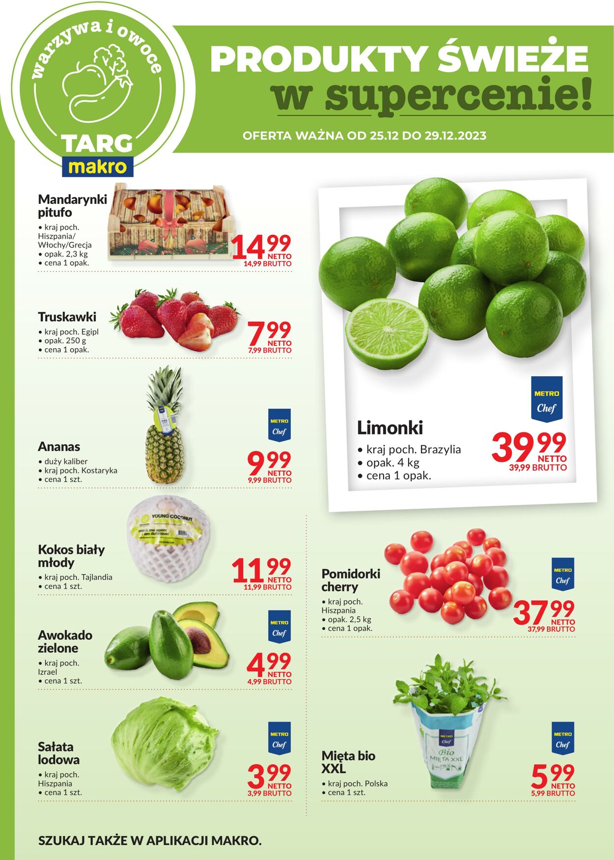 Gazetka Makro 25.12.2023 - 29.12.2023