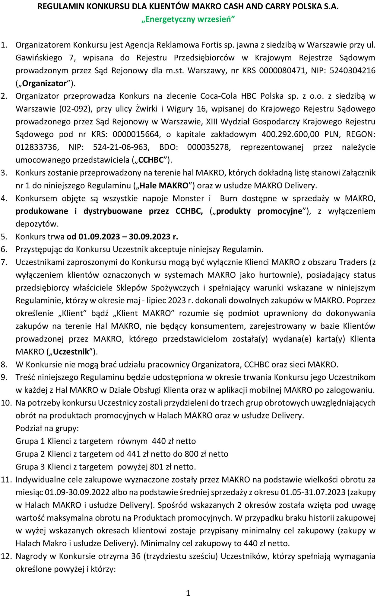 Gazetka Makro 01.09.2023 - 30.09.2023