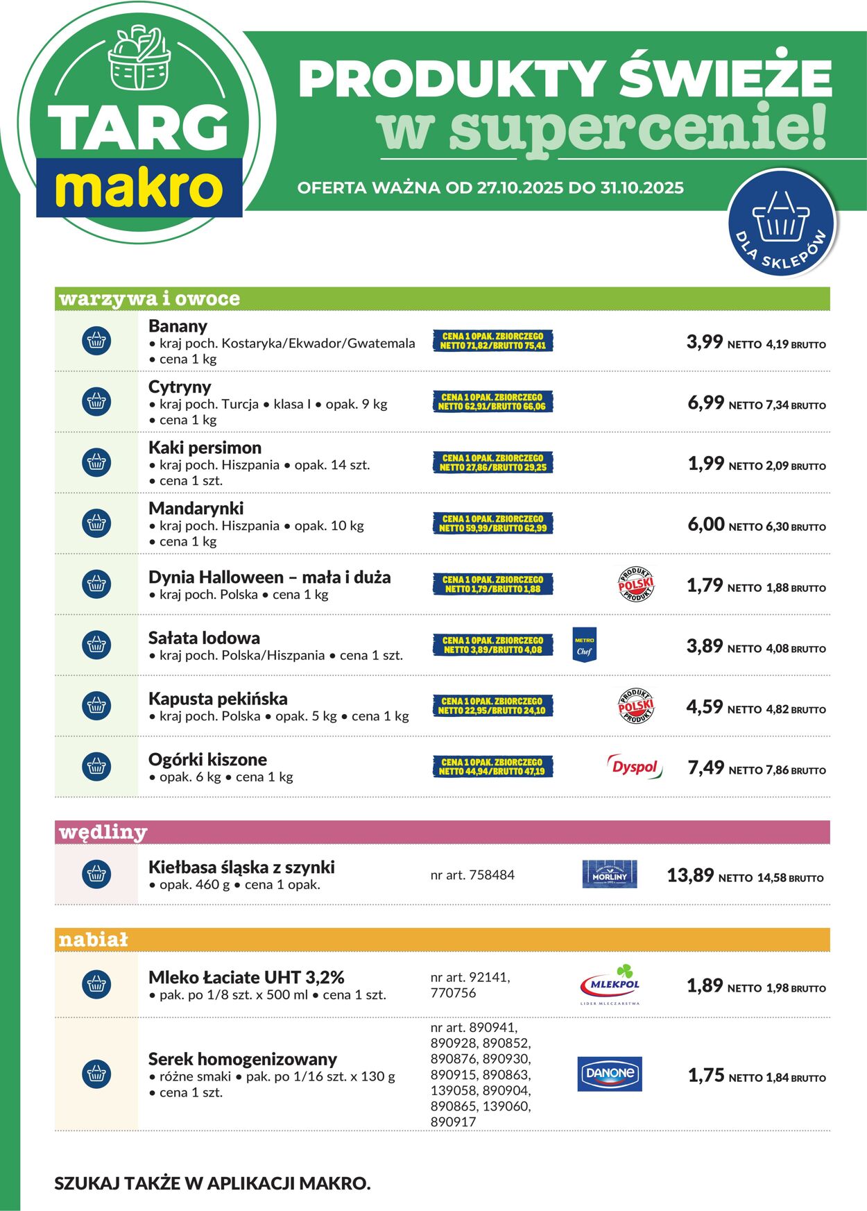 Gazetka Makro 27.10.2025 - 31.10.2025