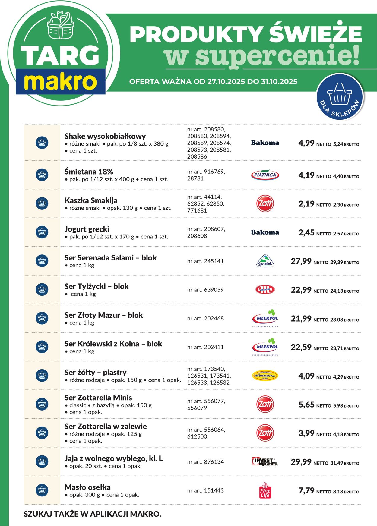 Gazetka Makro 27.10.2025 - 31.10.2025
