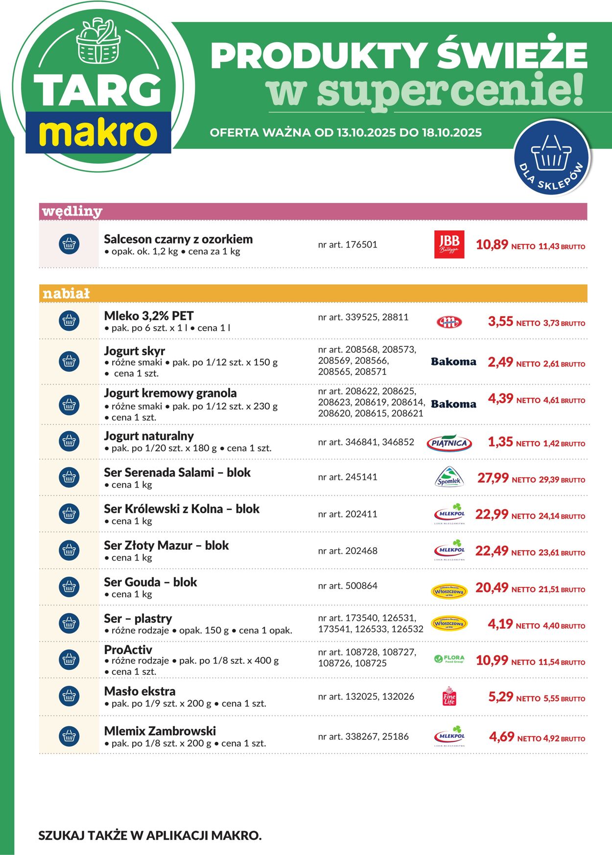 Gazetka Makro 13.10.2025 - 18.10.2025