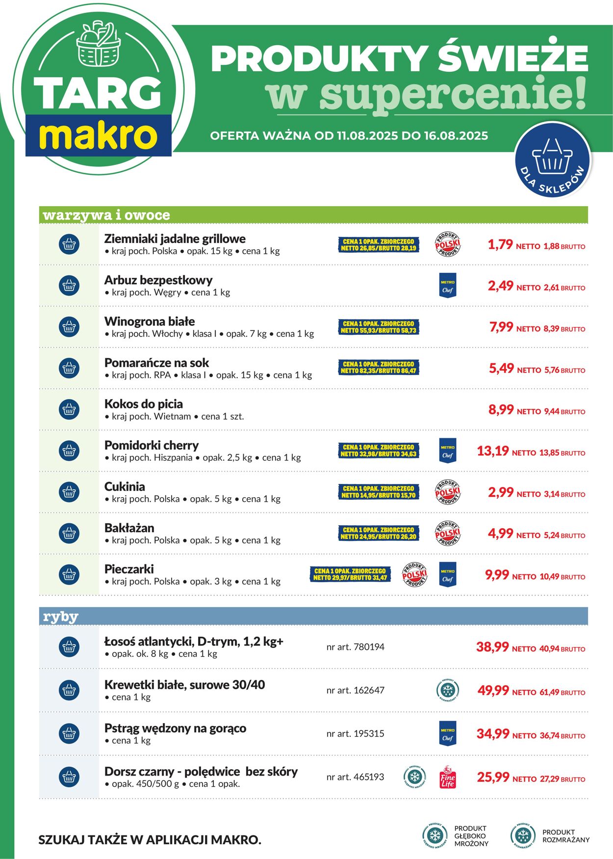 Gazetka Makro 11.08.2025 - 16.08.2025
