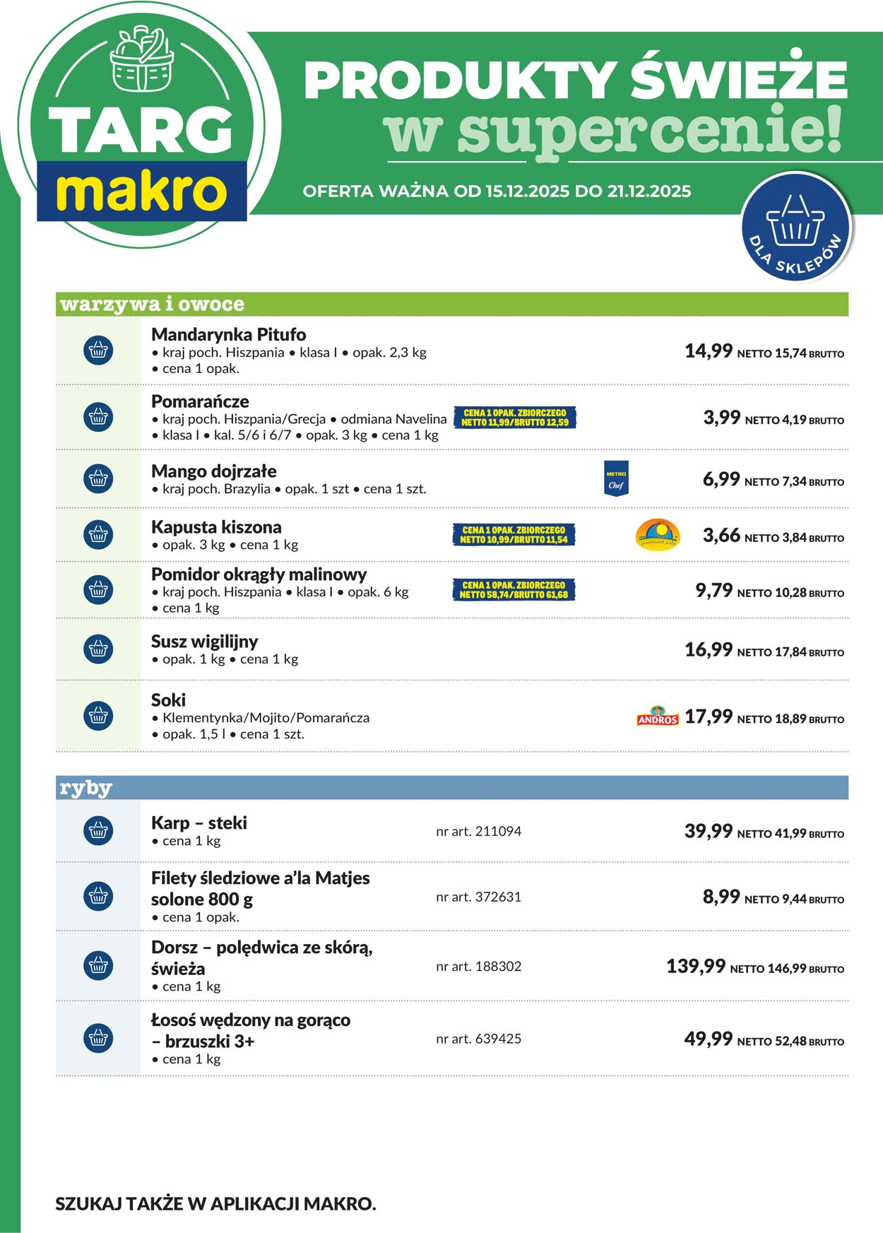 Gazetka Makro 15.12.2025 - 21.12.2025