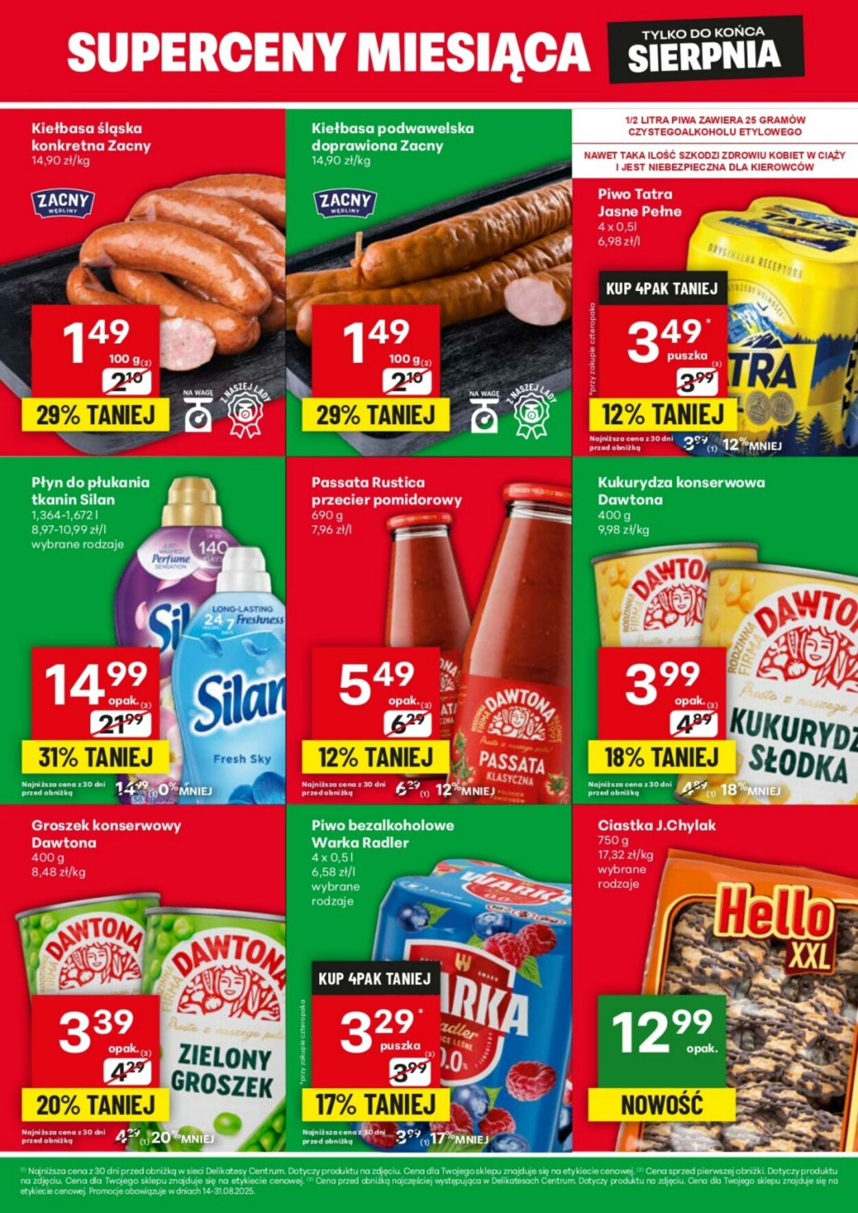 Gazetka Delikatesy Centrum 14.08.2025 - 31.08.2025