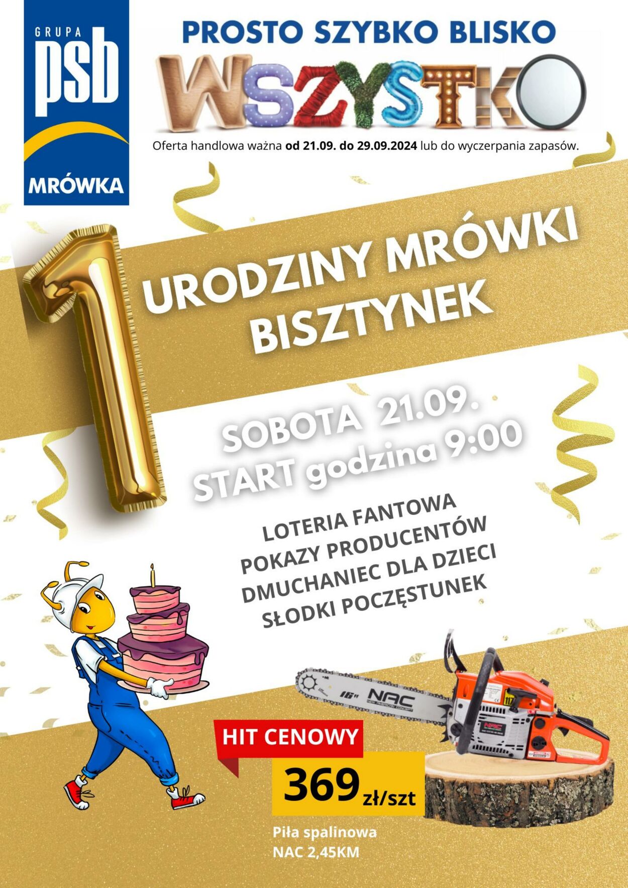 Gazetka Mrówka 19.09.2024 - 29.09.2024