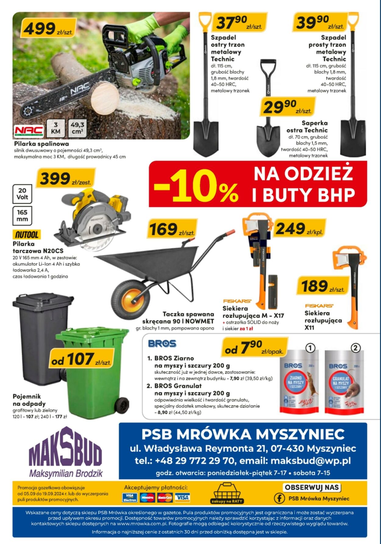 Gazetka Mrówka 09.09.2024 - 19.09.2024