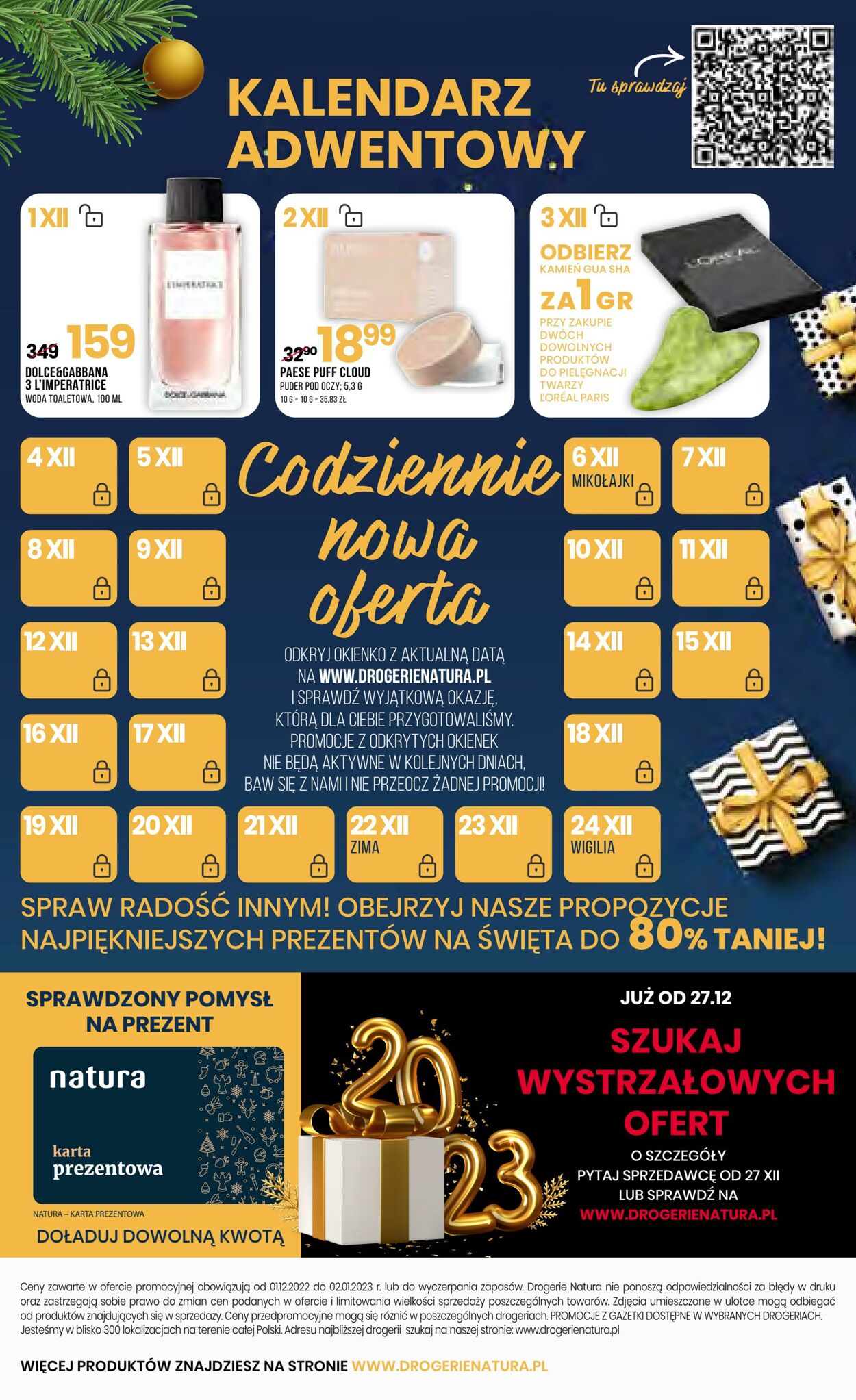 Gazetka Natura 01.12.2022 - 02.01.2023