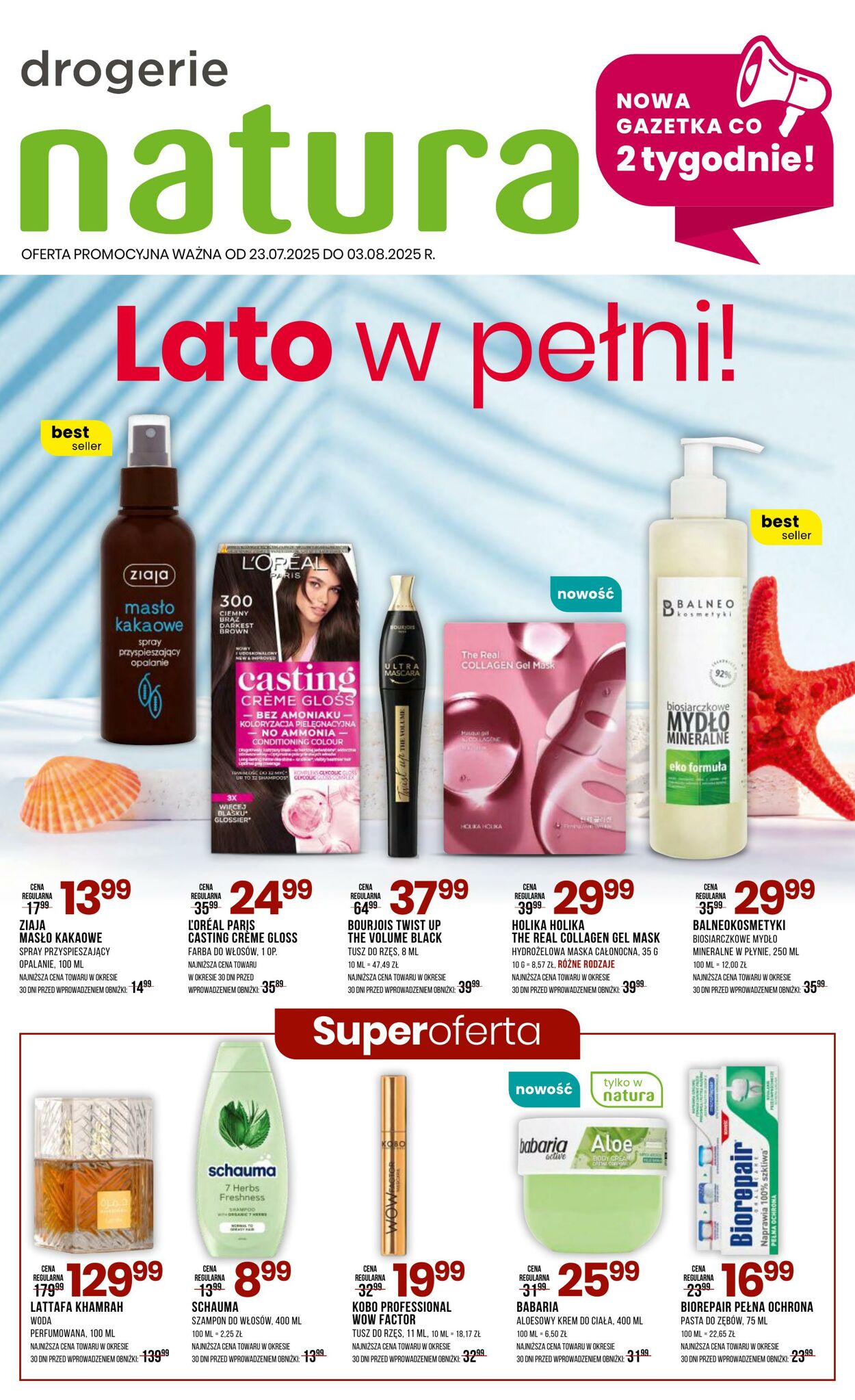 Gazetka Natura 23.07.2025 - 03.08.2025
