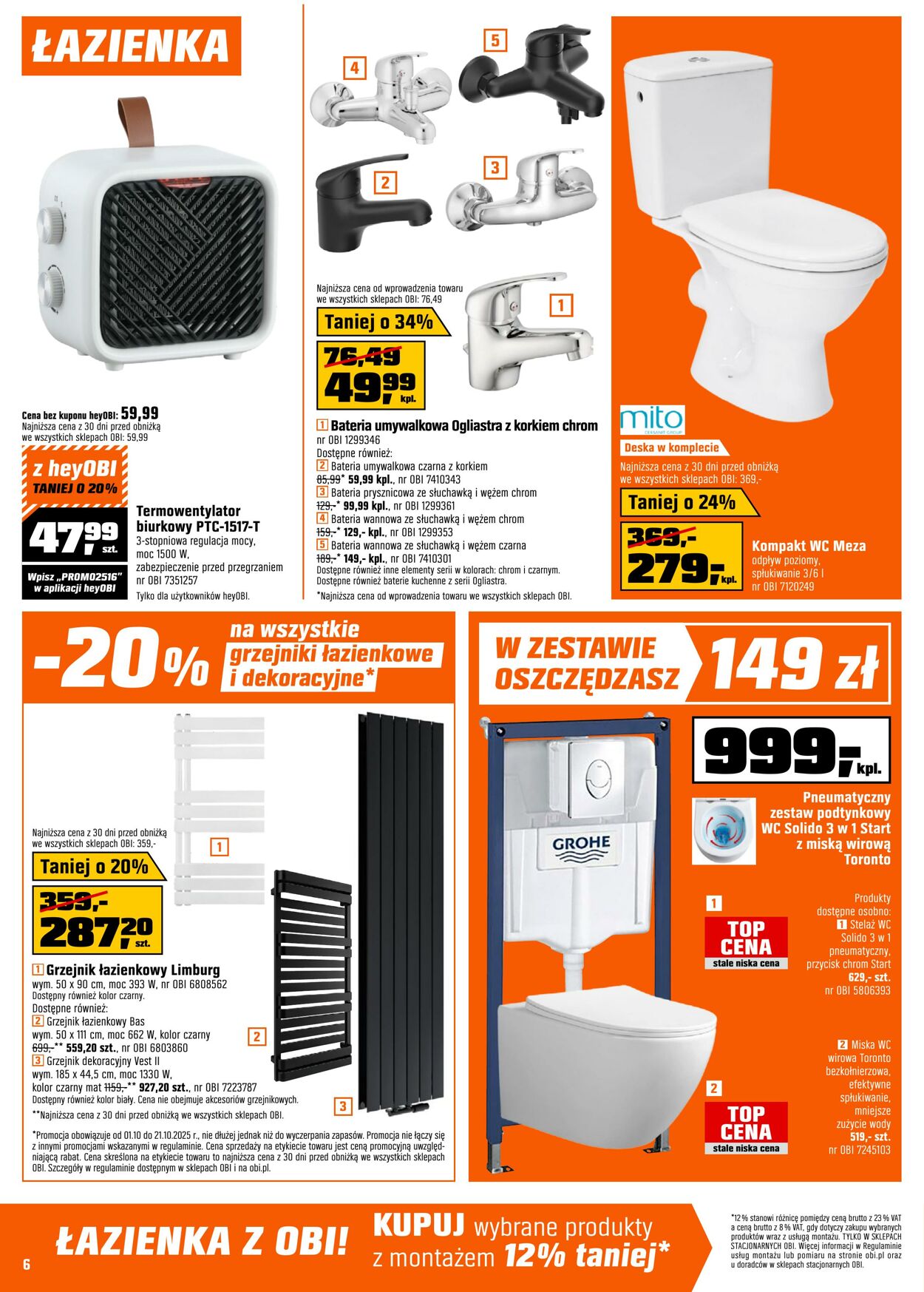 Gazetka OBI 01.10.2025 - 21.10.2025