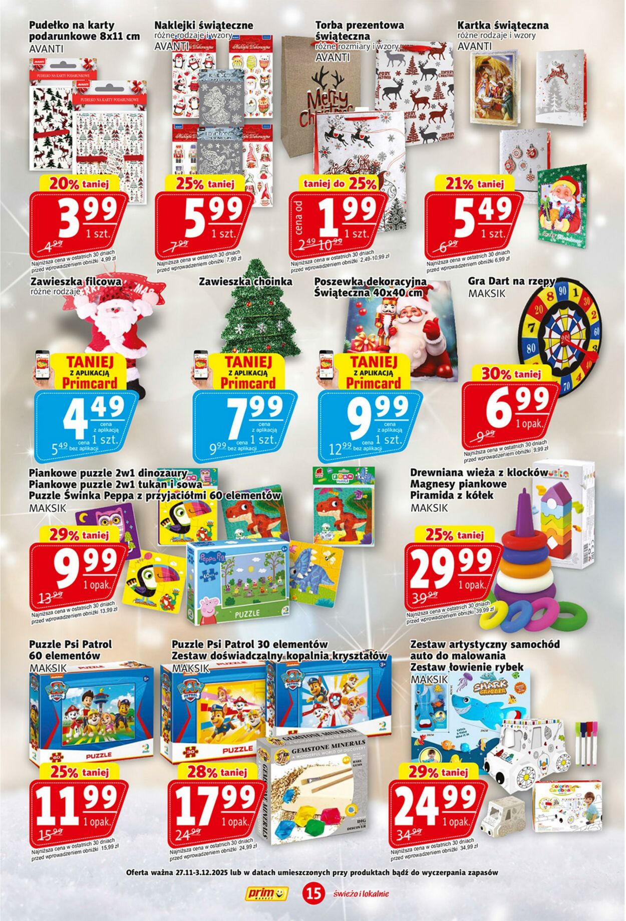 Gazetka Prim Market 27.11.2025 - 03.12.2025