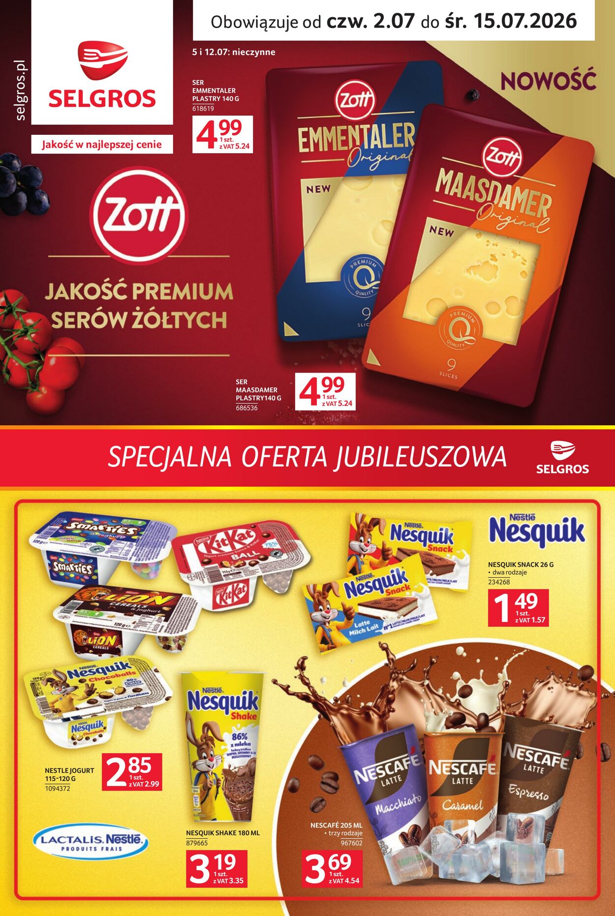 Gazetka Selgros 26.07.2026 - 14.08.2026