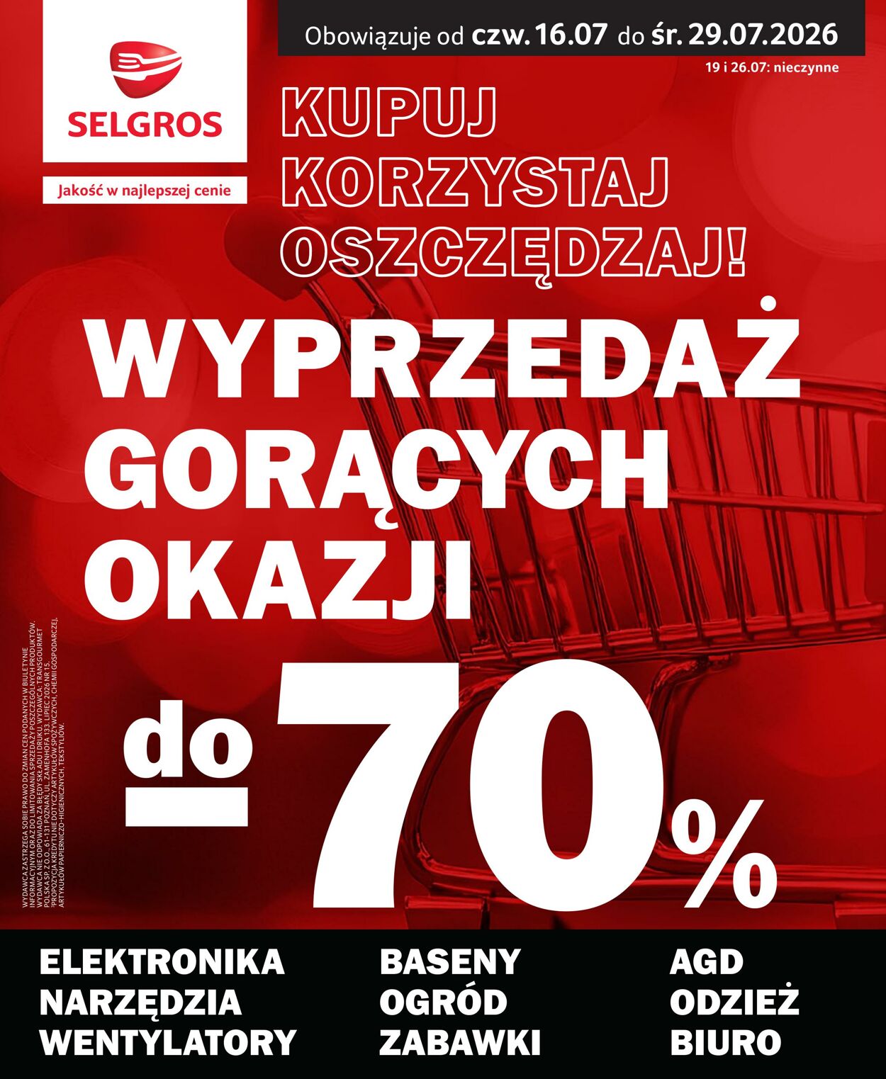 Gazetka Selgros 26.07.2026 - 15.08.2026