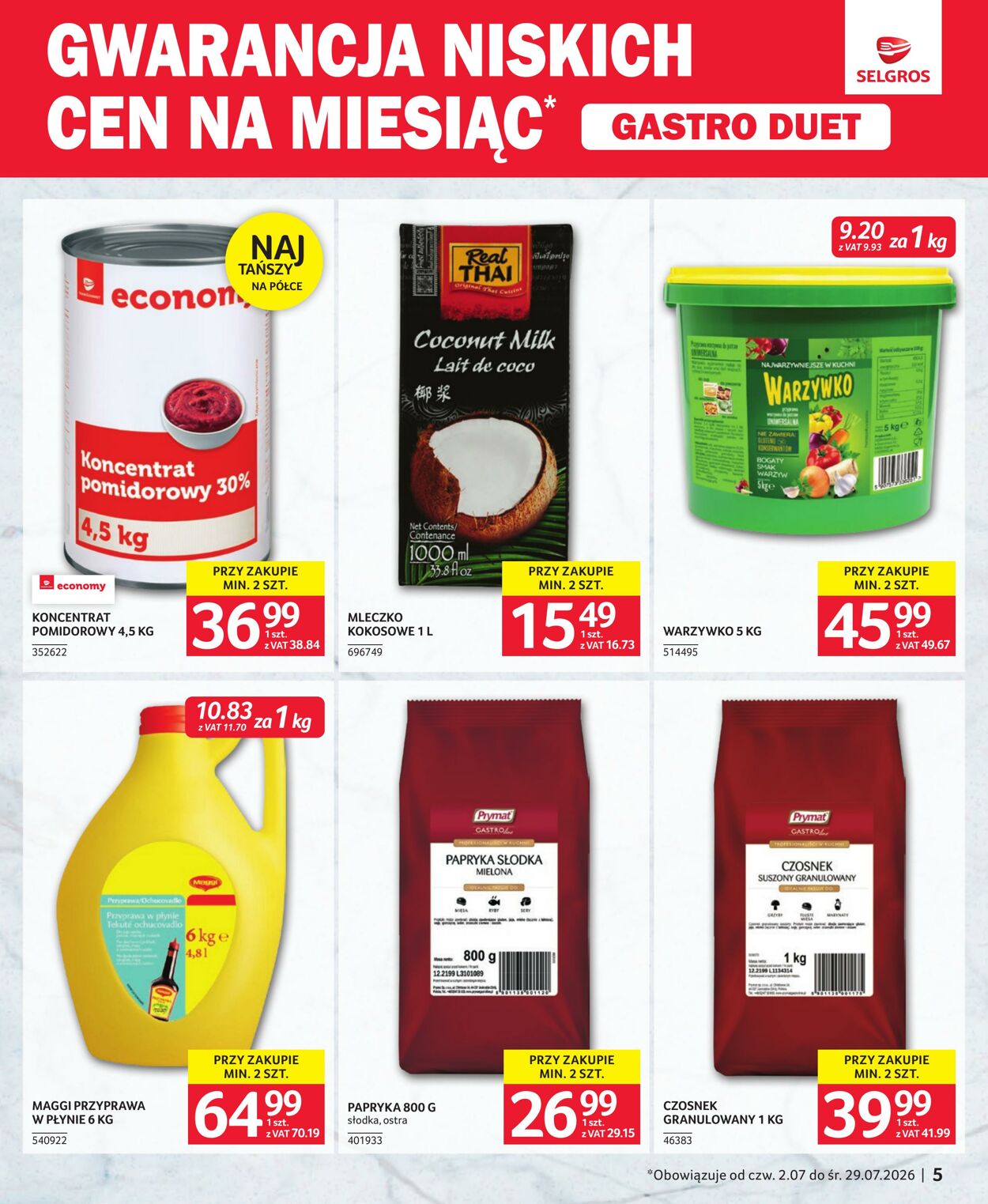 Gazetka Selgros 26.07.2026 - 14.08.2026