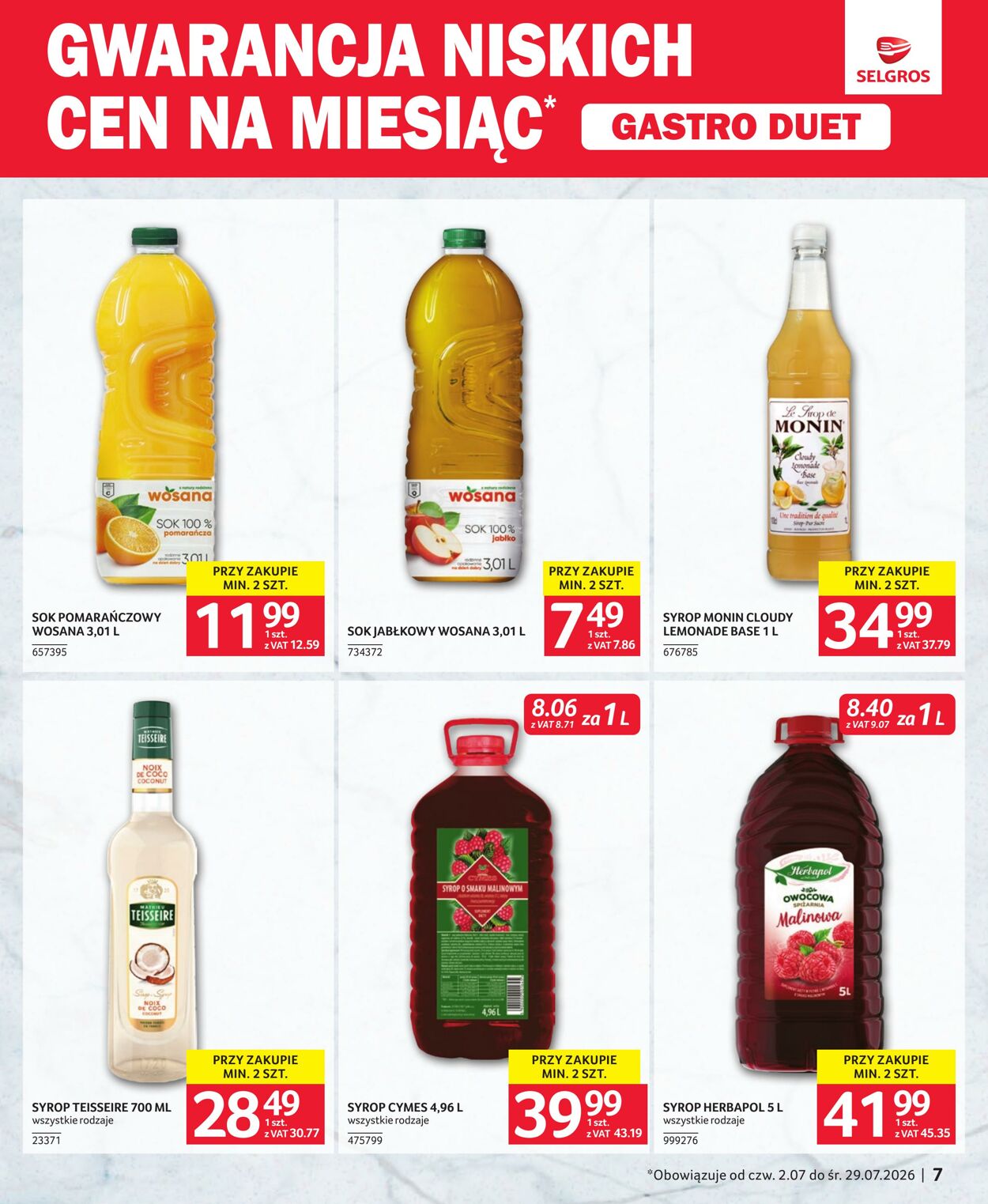 Gazetka Selgros 26.07.2026 - 14.08.2026