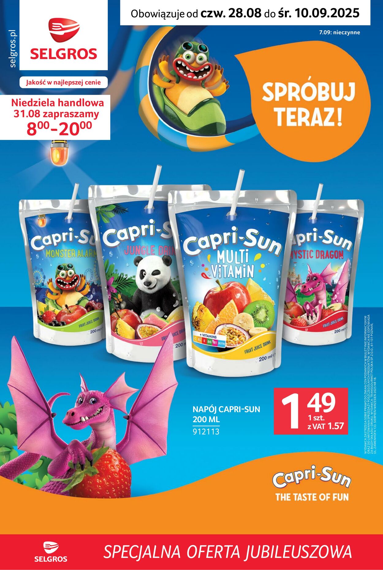 Gazetka Selgros 28.08.2025 - 10.09.2025