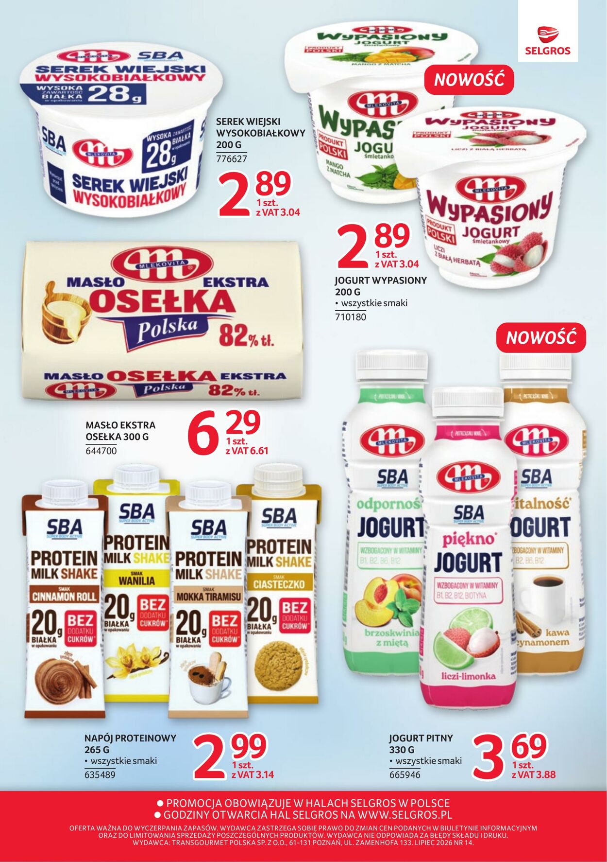 Gazetka Selgros 26.07.2026 - 14.08.2026