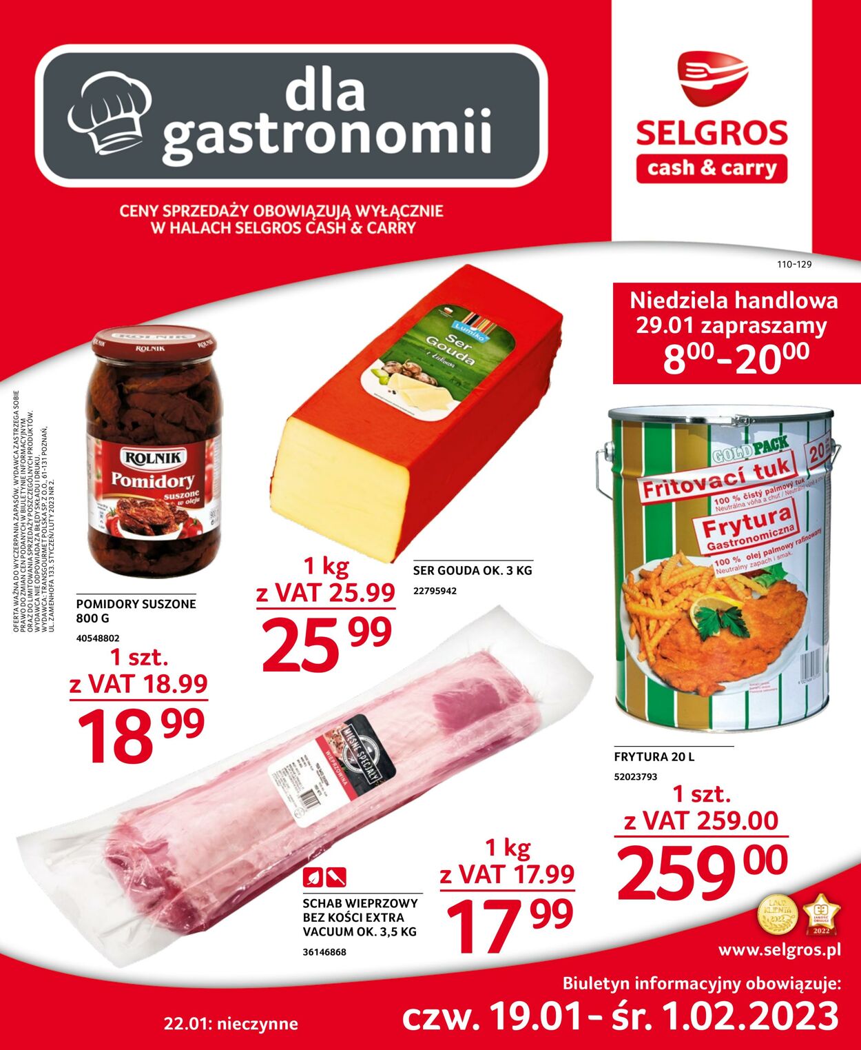 Gazetka Selgros 19.01.2023 - 01.02.2023