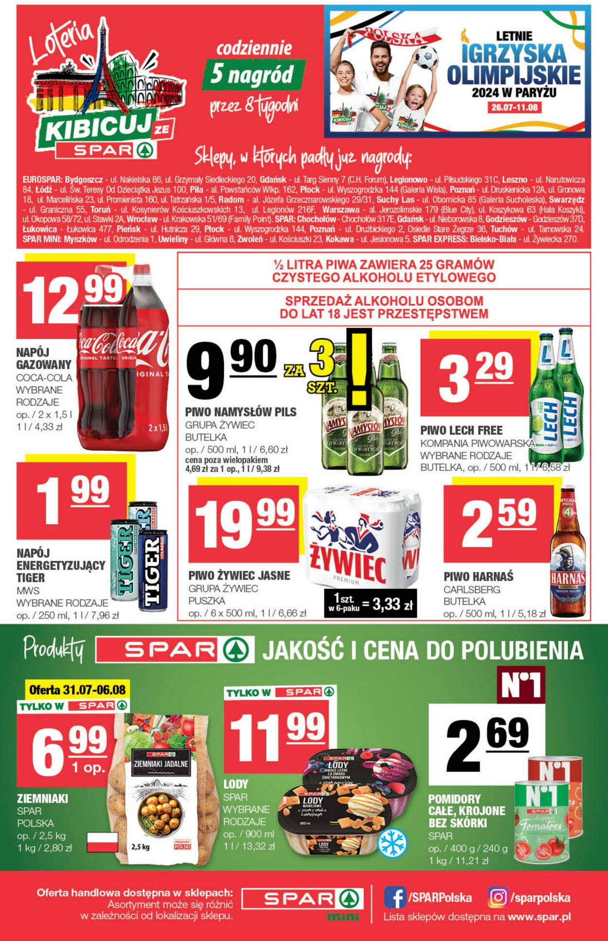 Gazetka Spar 31.07.2024 - 11.08.2024