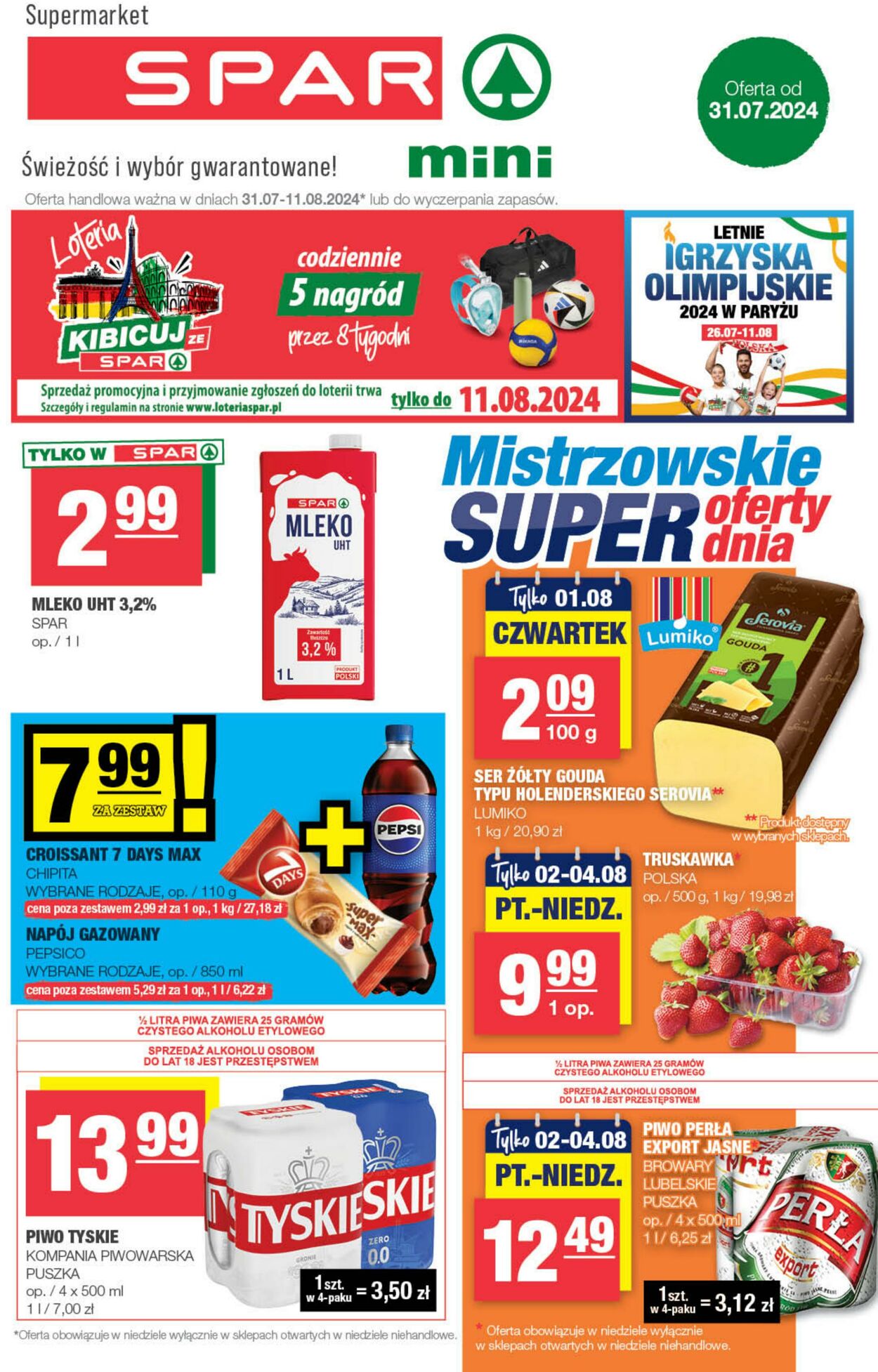 Gazetka Spar 31.07.2024 - 11.08.2024